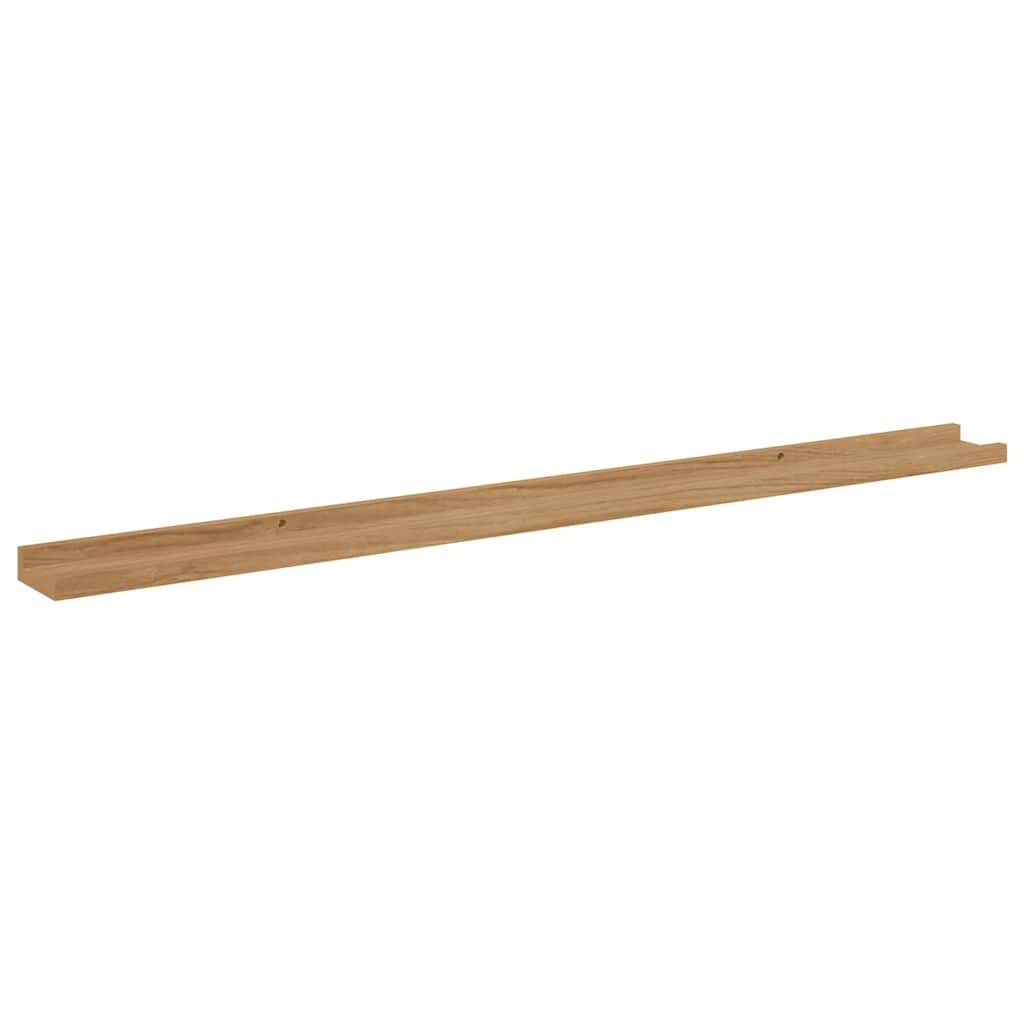 vidaXL Wall Shelf 4 pcs Brown 115 x 9 x 3 cm Engineered Wood 6