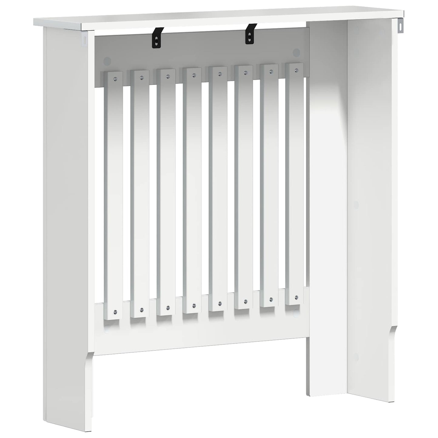 vidaXL Radiator Cover High Gloss White 78 x 19 x 81.5 cm 6