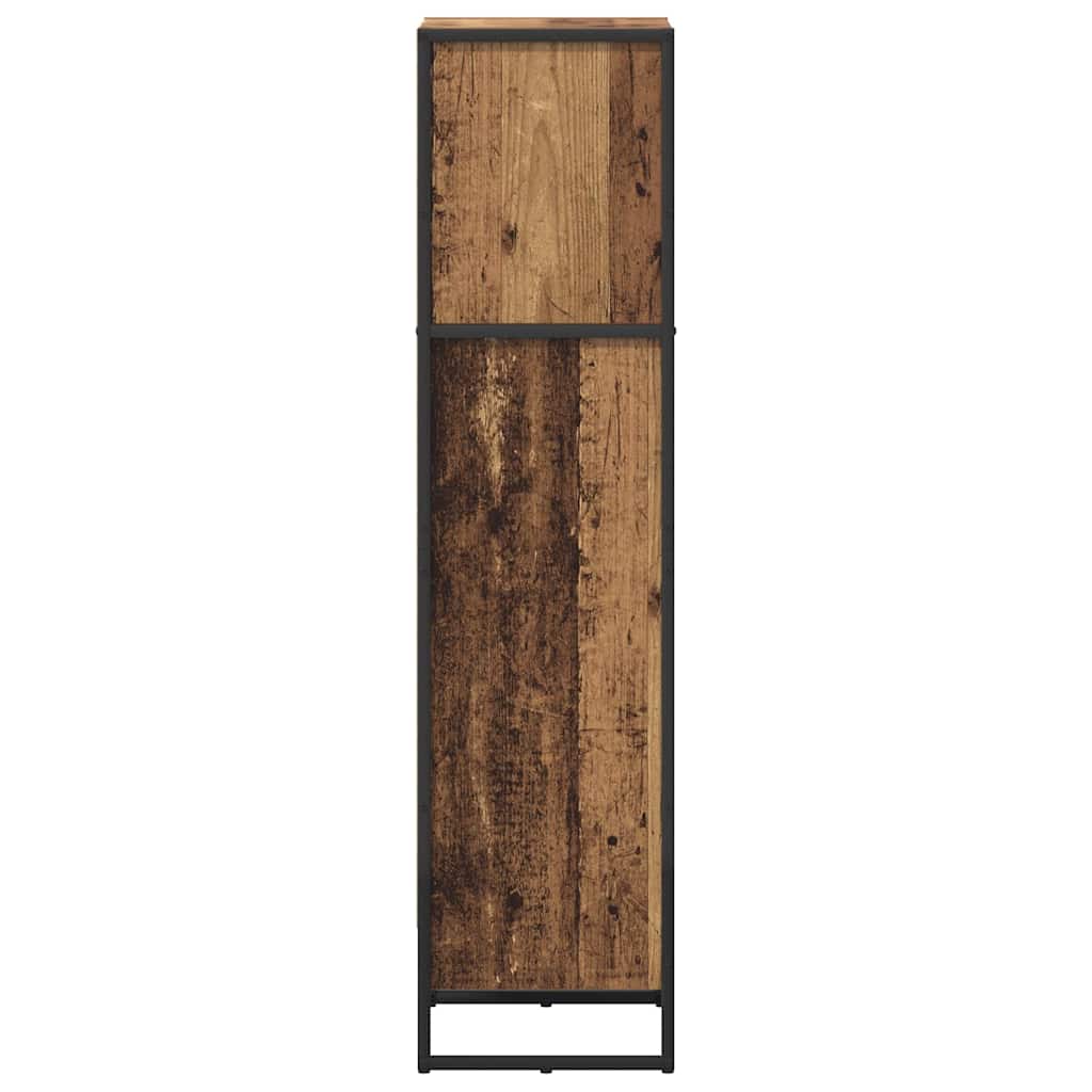 vidaXL Book Cabinet 40 x 30 x 121 cm Engineered Wood Old Wood 6