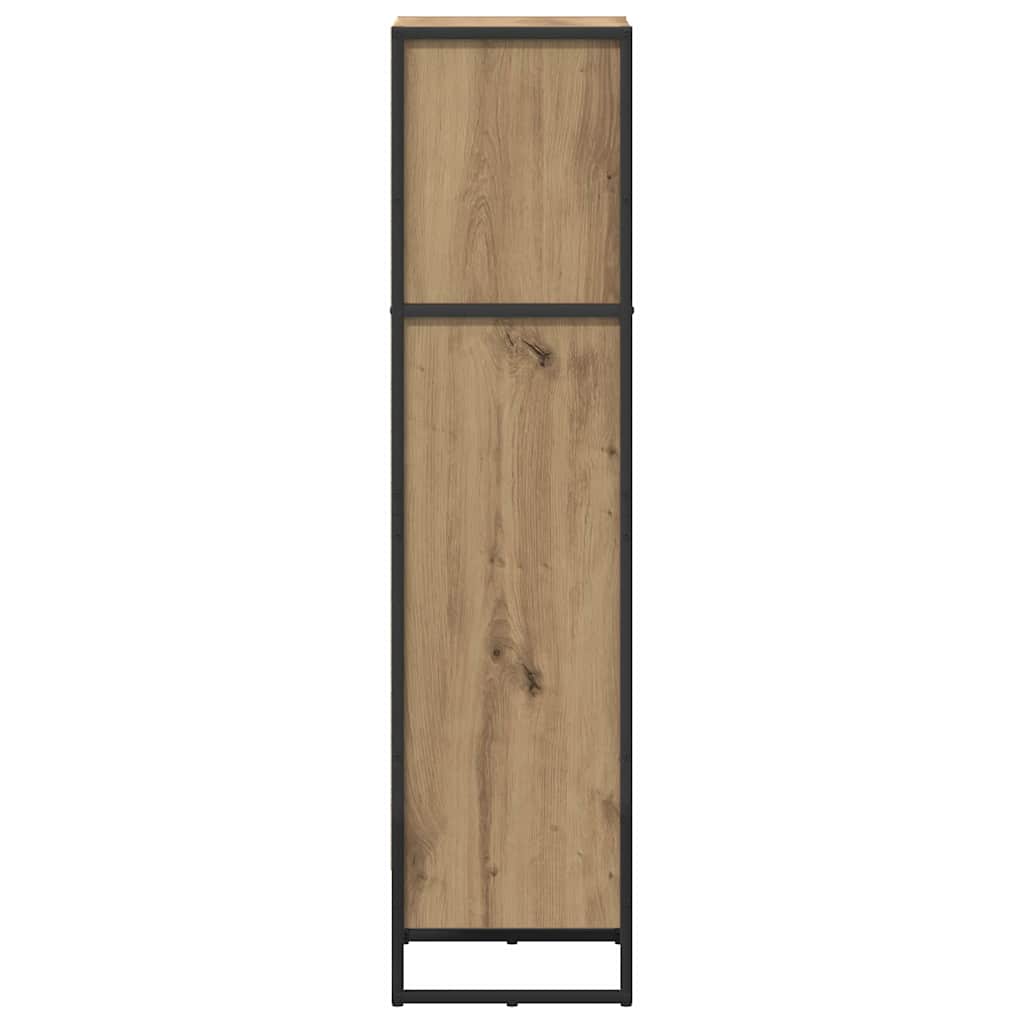 vidaXL Book Cabinet 40 x 30 x 121 cm Engineered Wood Artisian Oak 6