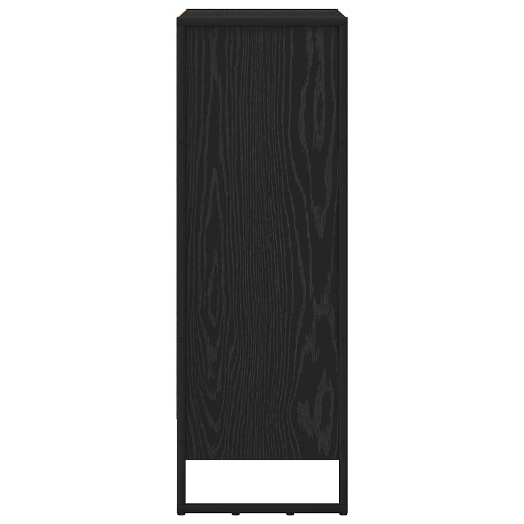 vidaXL Book Cabinet 60 x 30 x 86.5 cm Engineered Wood Black Oak 6