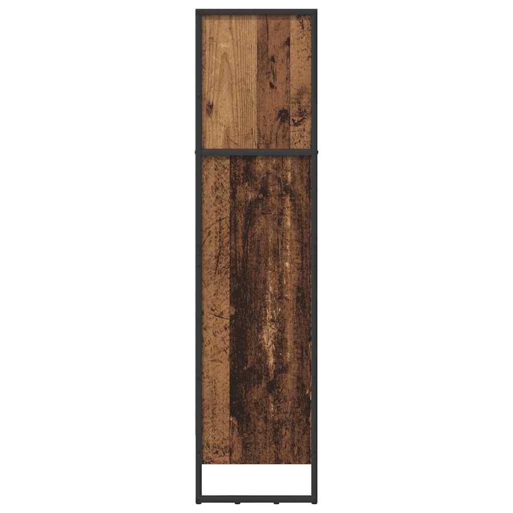 vidaXL Book Cabinet 60 x 30 x 121 cm Engineered Wood Old Wood 6