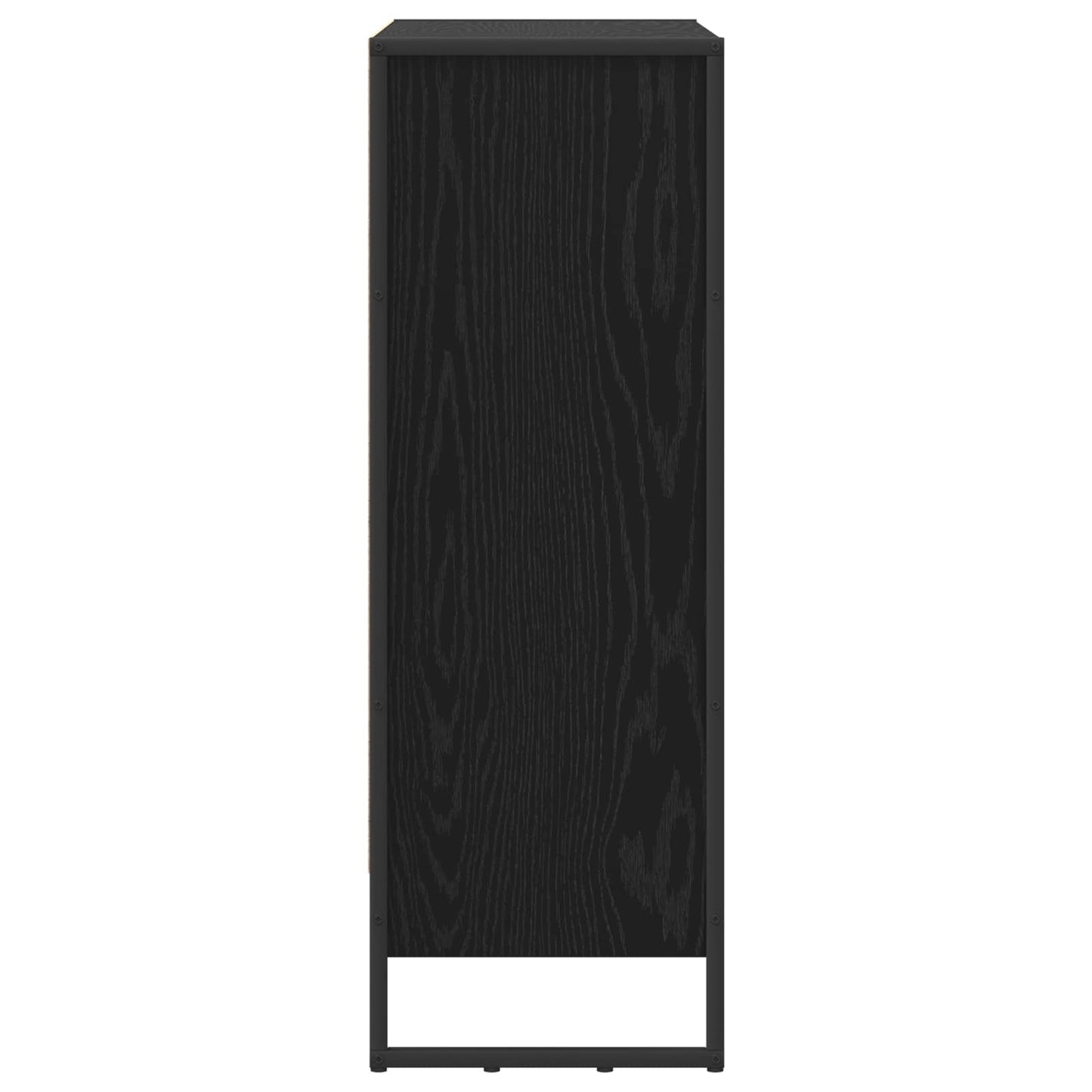 vidaXL Book Cabinet 80 x 30 x 86.5 cm Engineered Wood Black Oak 6