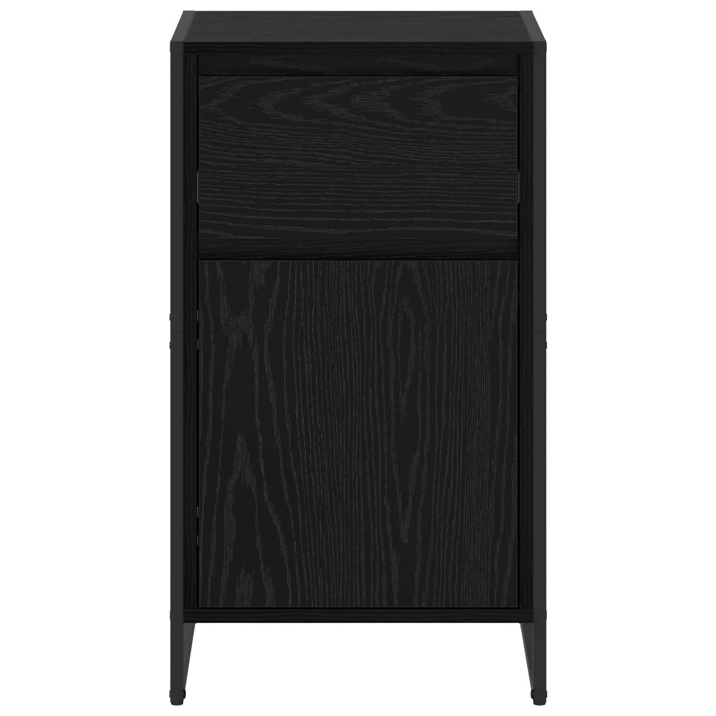 vidaXL Sideboard Black Oak 43 x 36 x 75.5 cm Engineered Wood 6