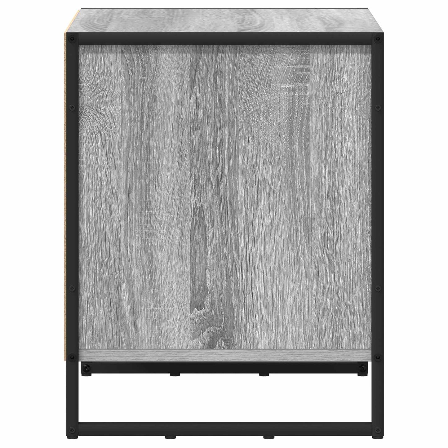 vidaXL Bedside Table Grey Sonoma 50 x 39.5 x 50 cm Engineered Wood 6