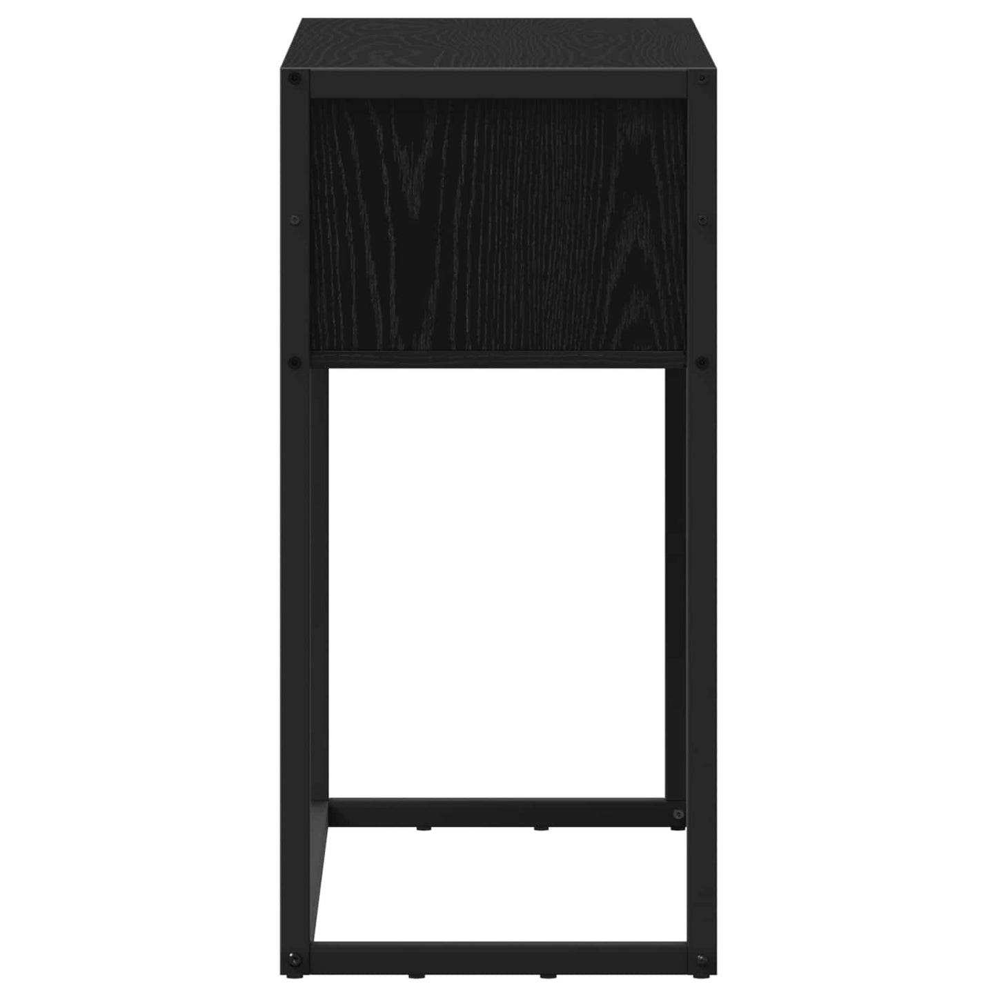 vidaXL End Table Black Oak 100 x 36 x 75 cm Engineered Wood 6
