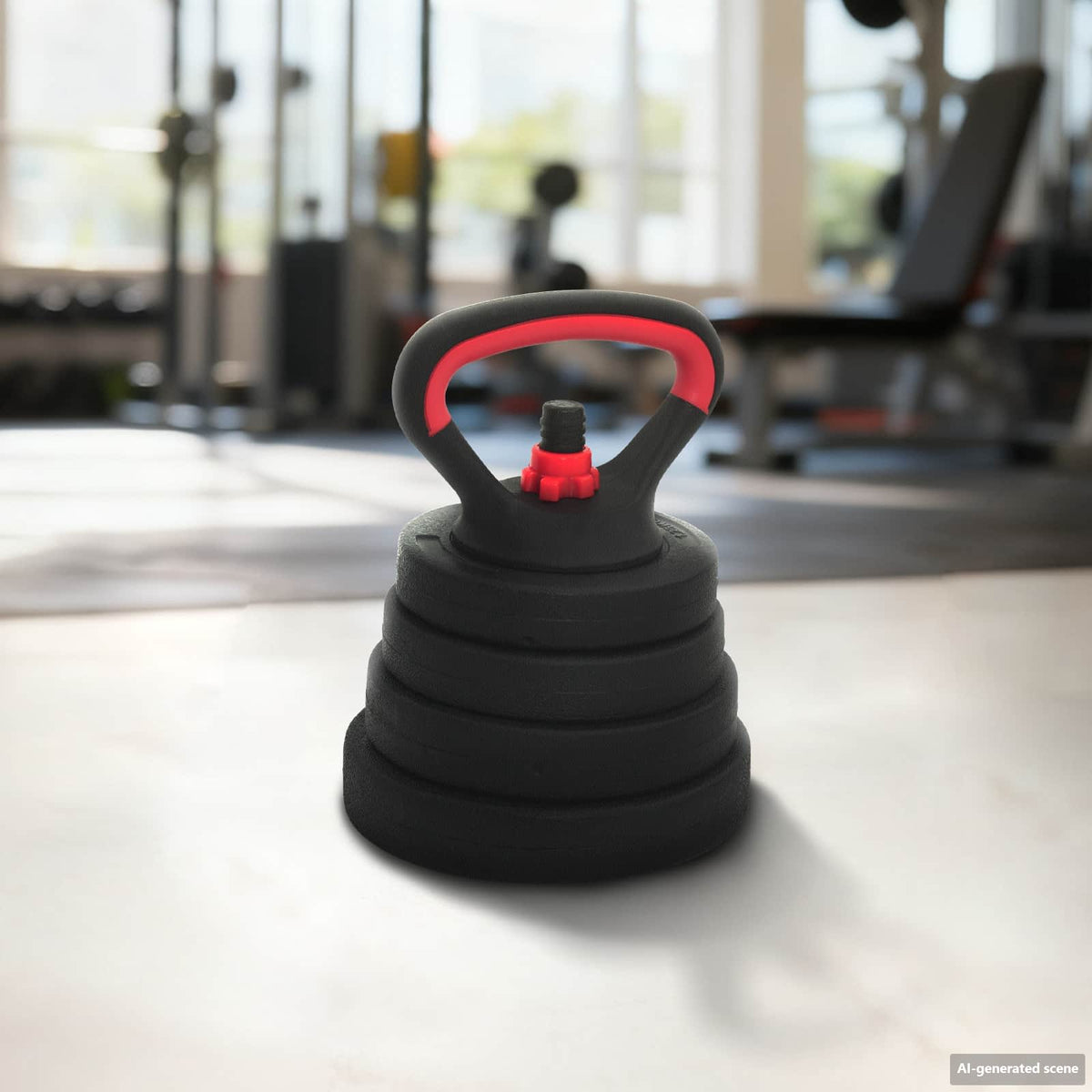 2-in-1 Dumbbell Barbell Black and red 4 in 1 adjustable dumbbell, barbell, kettlebell and push up set 30 kg
