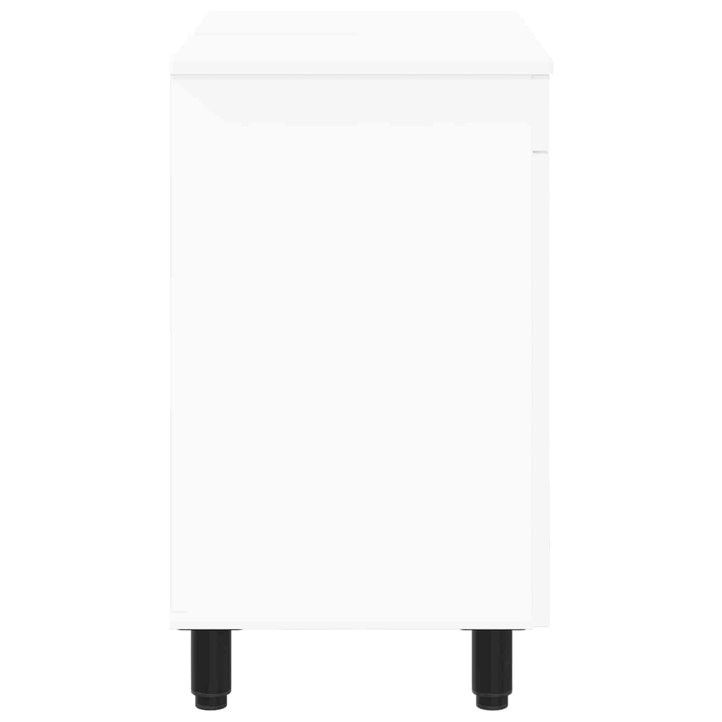 vidaXL Bathroom Vanity Unit White 60 x 35 x 60 cm Engineered Wood 6