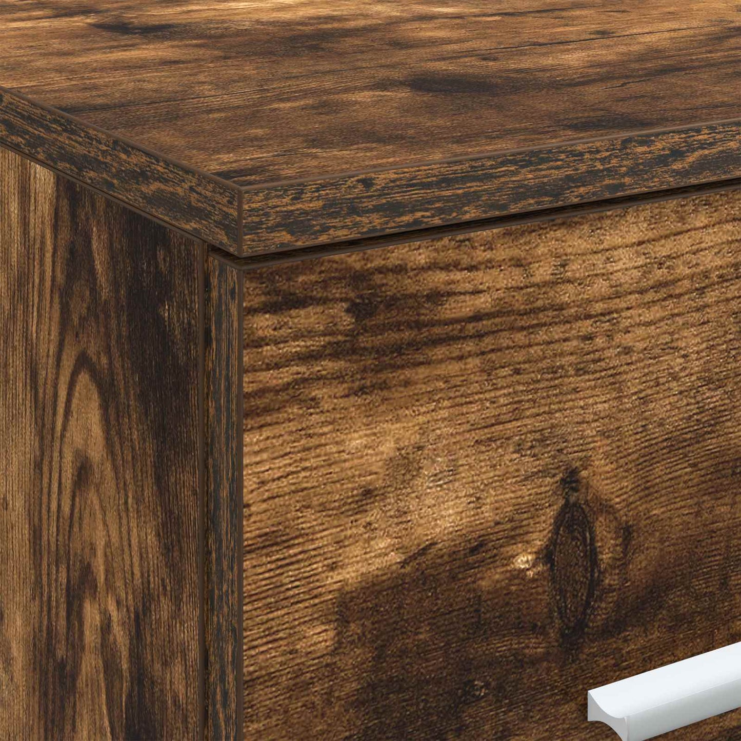 vidaXL Bathroom Cabinet In-between Smoked Oak 30 x 44.5 x 50 cm 6