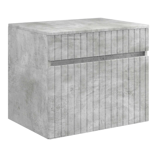 Wall-mounted Bathroom Cabinet 59 x 44.5 x 50 cm Concrete grey