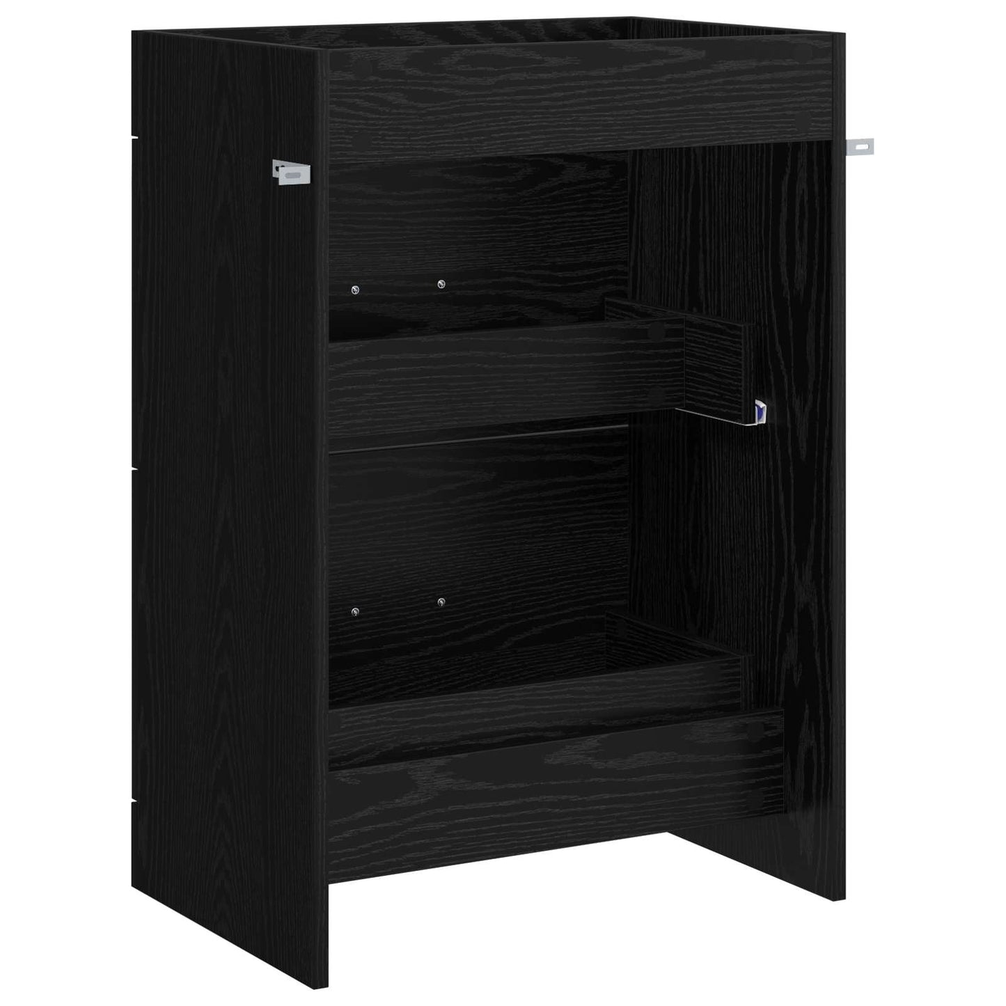 vidaXL Bathroom Under Sink Cabinet Black Oak 56 x 37.5 x 81 cm 6