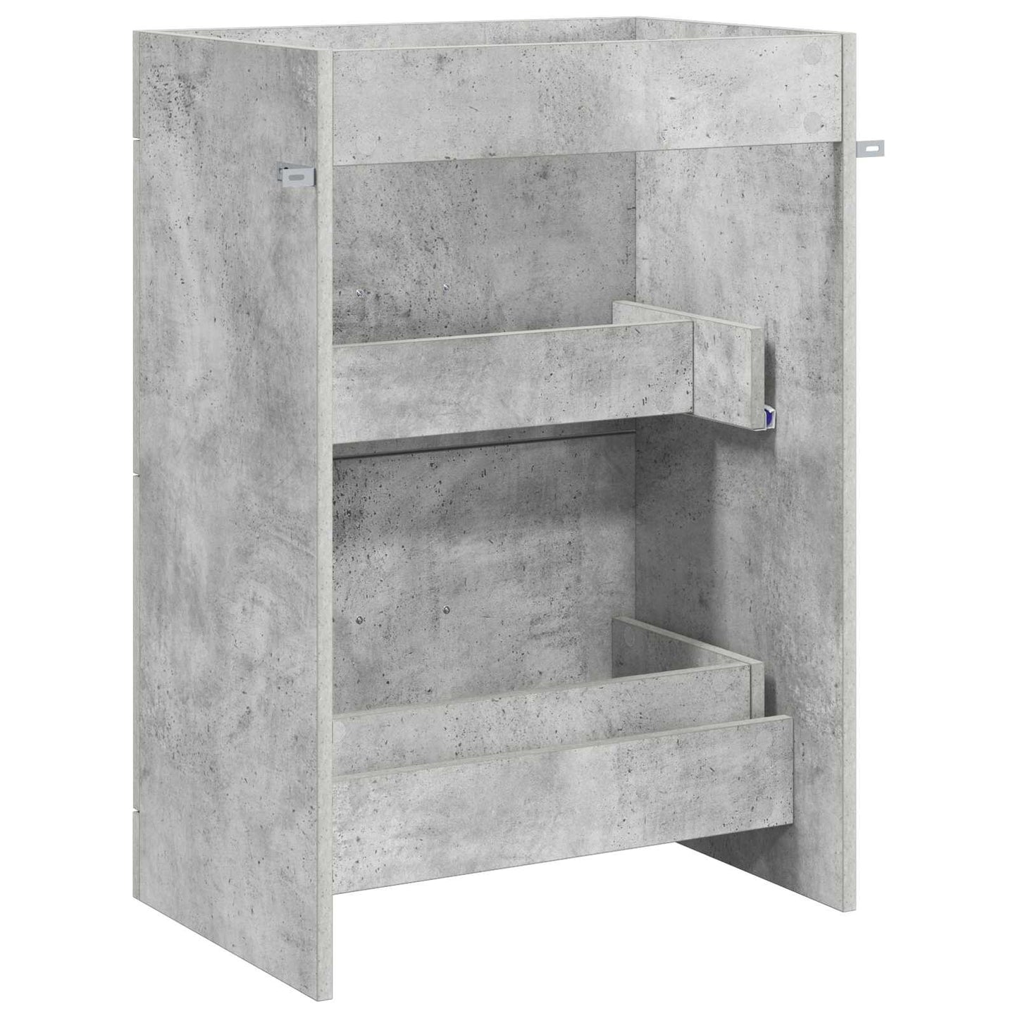 vidaXL Bathroom Under Sink Cabinet Concrete Grey 56 x 37.5 x 81 cm 6