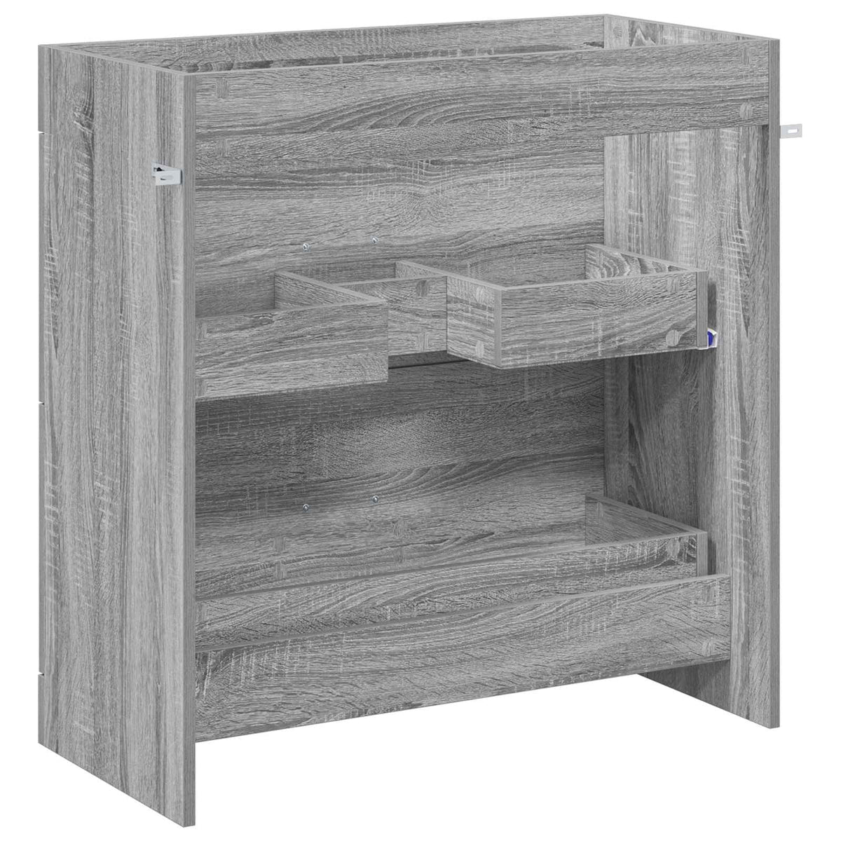 vidaXL Bathroom Under Sink Cabinet Grey Sonoma 78.5 x 37.5 x 81 cm 6