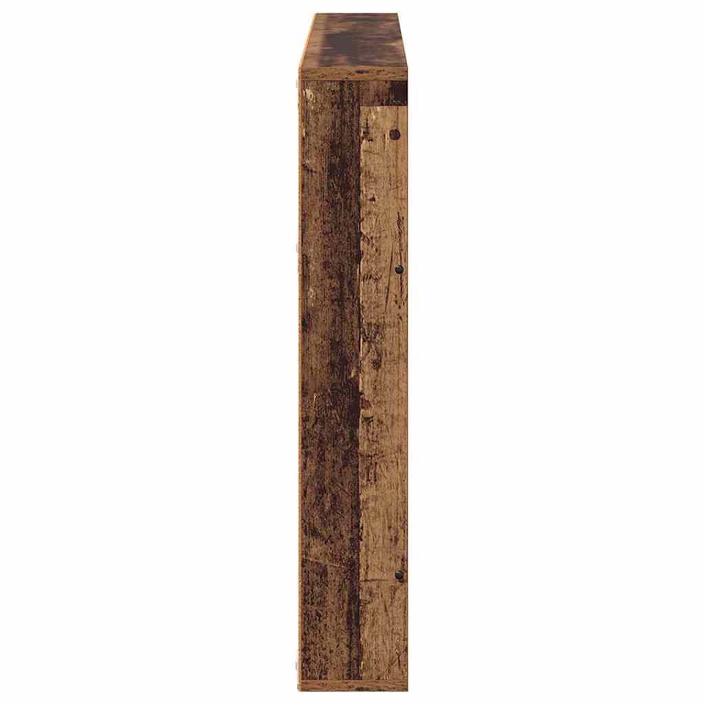 vidaXL Magazine Rack 2 pcs Old Wood 100 x 12 x 70 cm Engineered Wood 6
