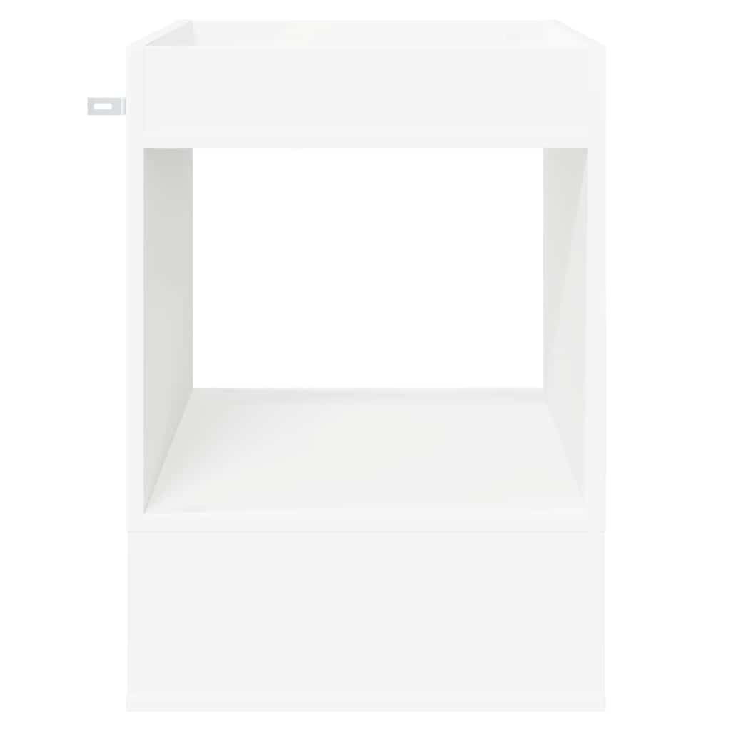 vidaXL End Table 2 pcs White 40 x 40 x 56 cm Engineered Wood 6