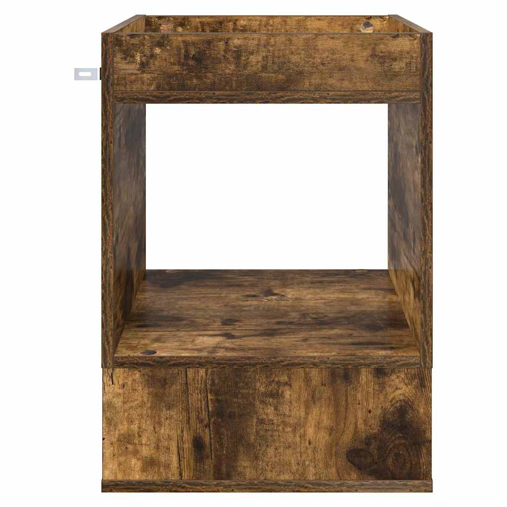 vidaXL End Table 2 pcs Smoked Oak 40 x 40 x 56 cm Engineered Wood 6