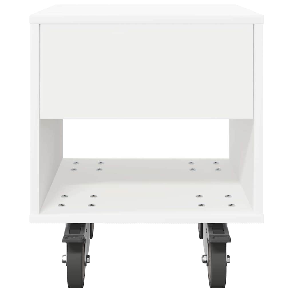 vidaXL Bedside Table White 40.5 x 40 x 48 cm Engineered Wood 6