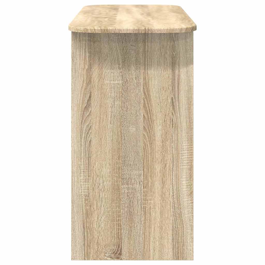 vidaXL Console Table Sonoma Oak 93 x 40 x 75 cm Engineered Wood 6