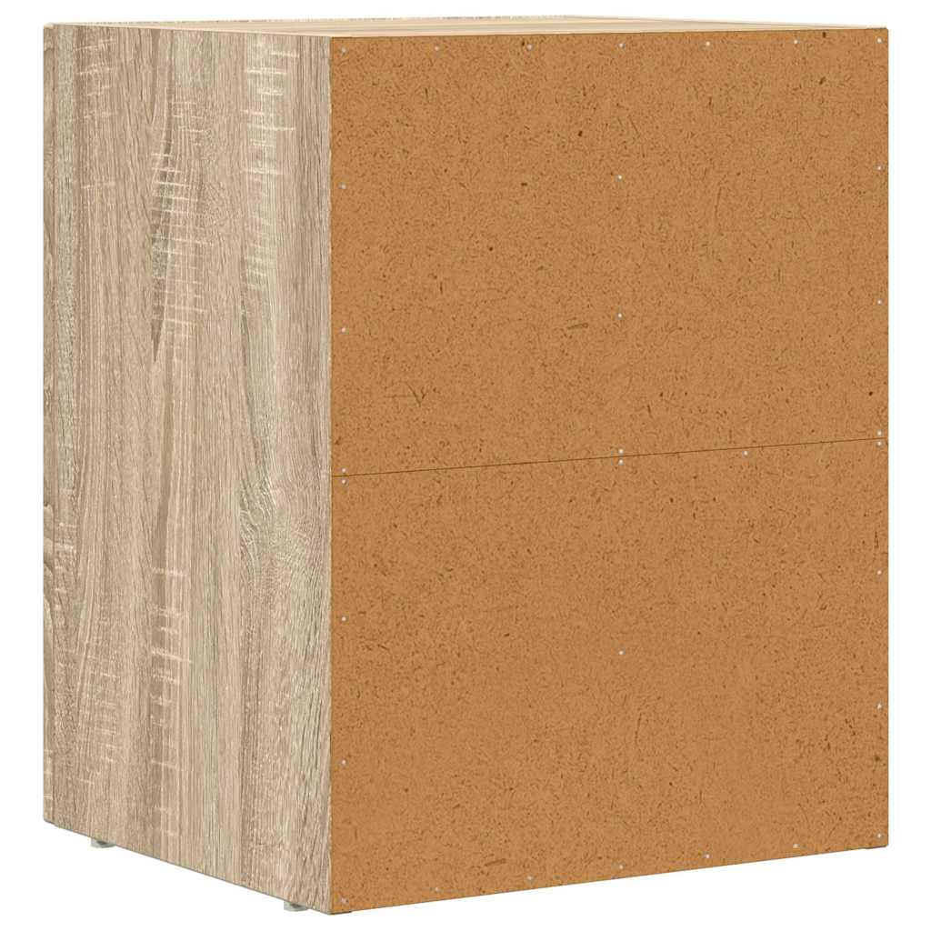 vidaXL Bedside Table ELST Sonoma Oak 40 x 35 x 50 cm Engineered Wood 6