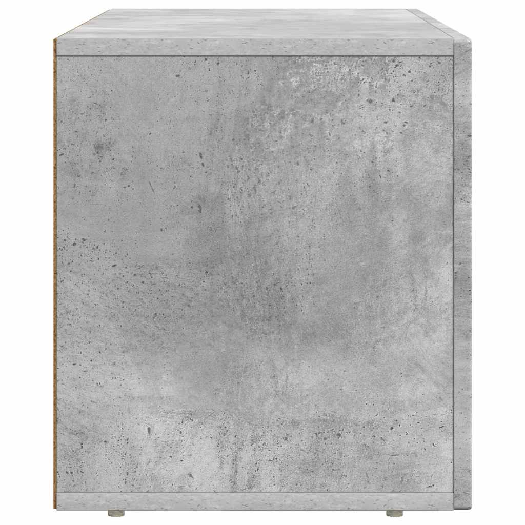 vidaXL TV Cabinet ELST 80 x 35 x 40 cm Concrete Grey Engineered Wood 6