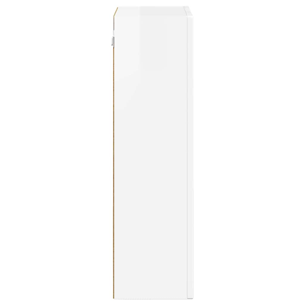 vidaXL Hanging Cabinet ELST High Gloss White 59 x 20 x 71.5 cm 6