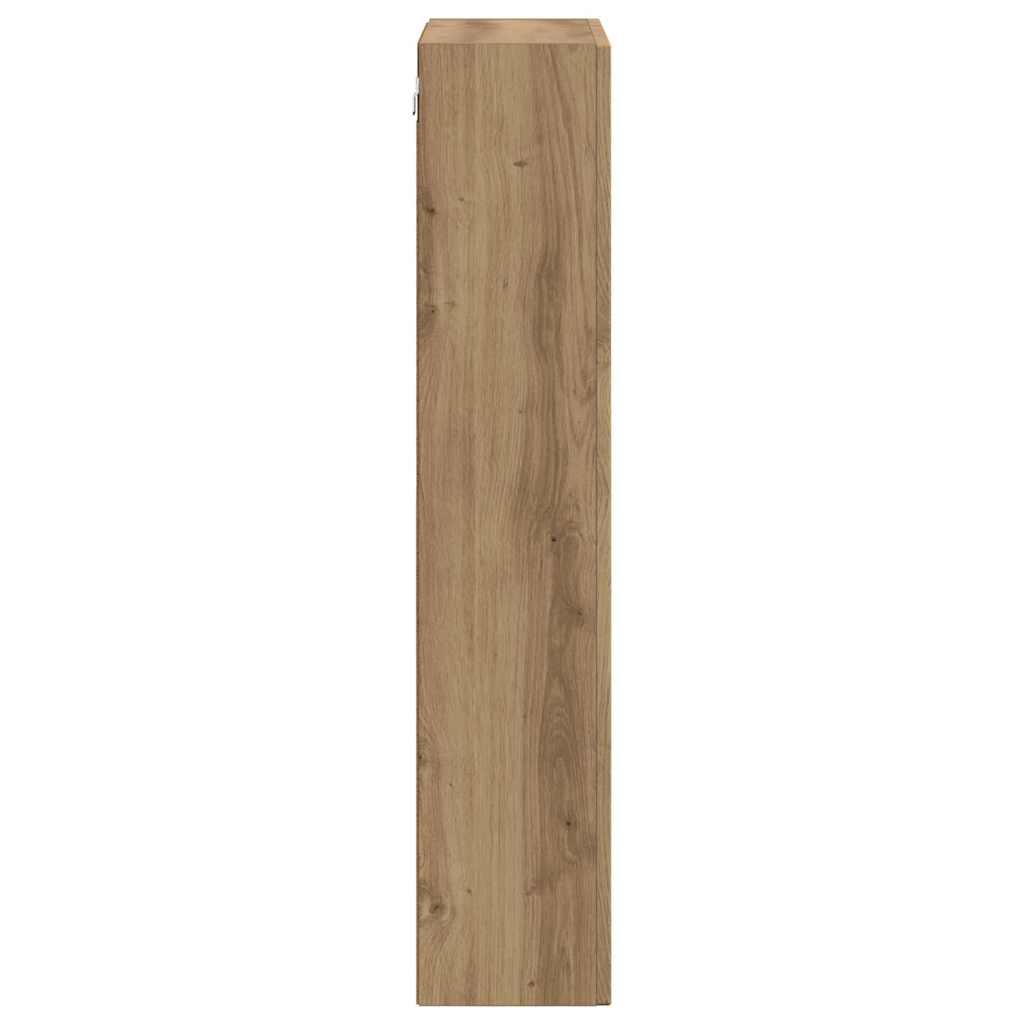 vidaXL Hanging Cabinet with Shelf ELST Artisan Oak 59 x 20 x 100 cm 6