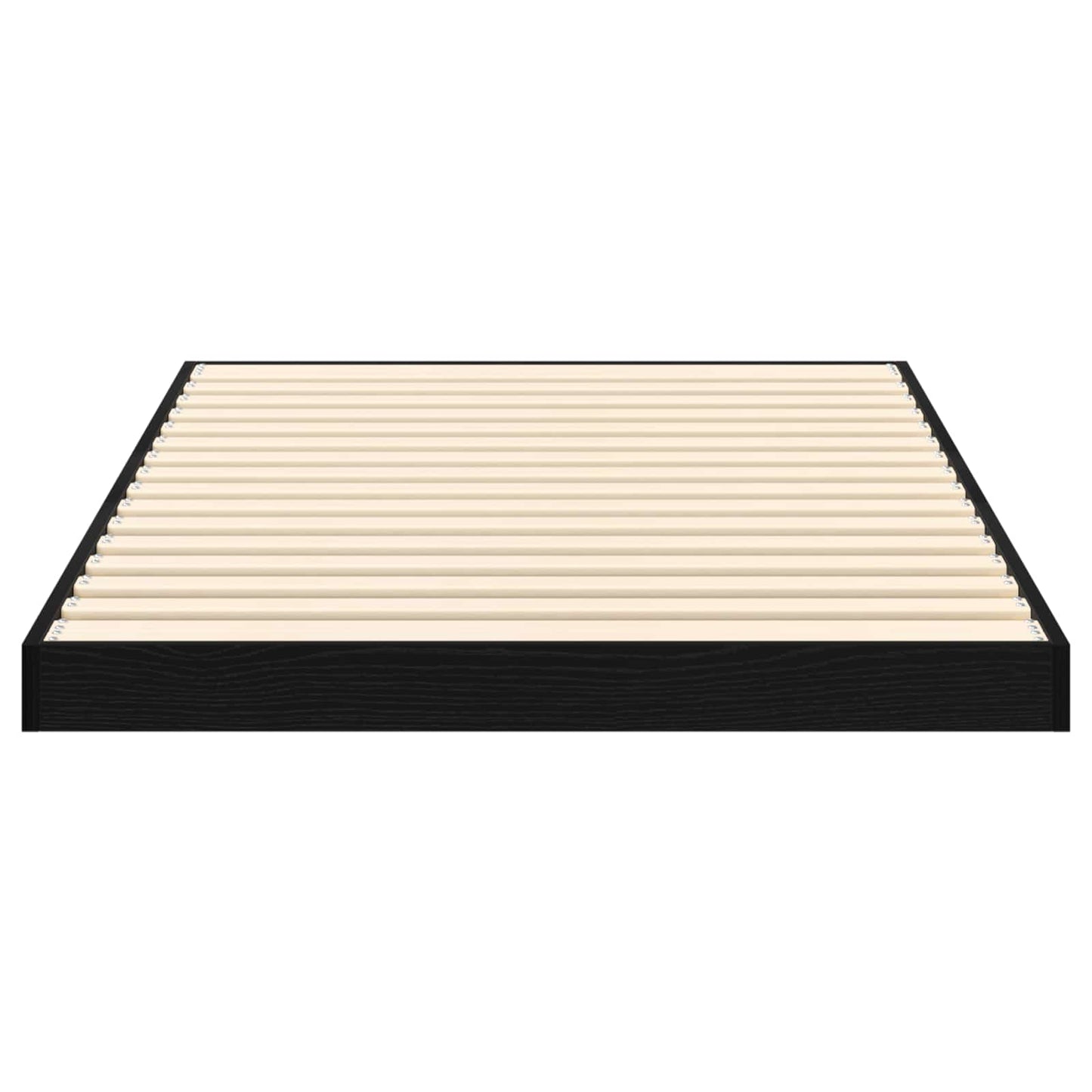 vidaXL Floor Bed Frame Black Oak 75 x 190 cm Engineered Wood 6