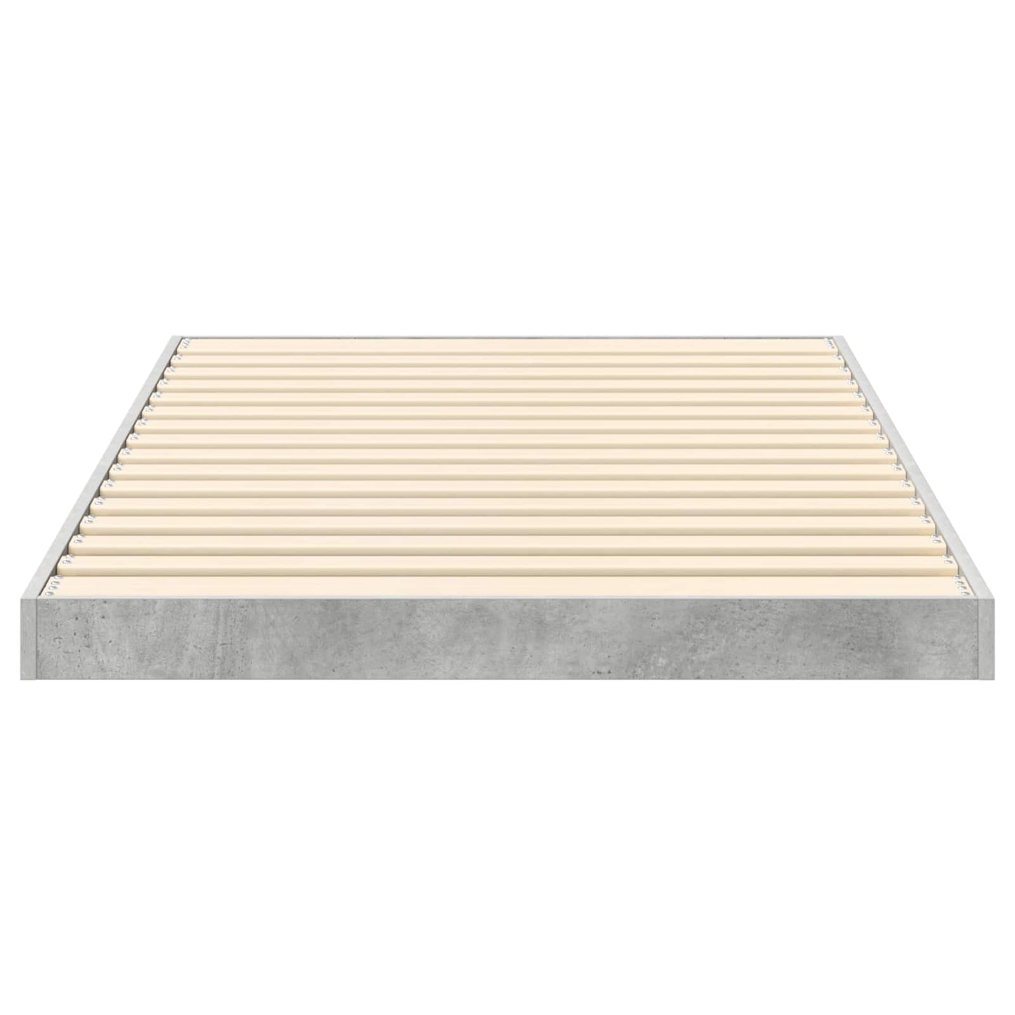 vidaXL Floor Bed Frame Concrete Grey 75 x 190 cm Engineered Wood 6