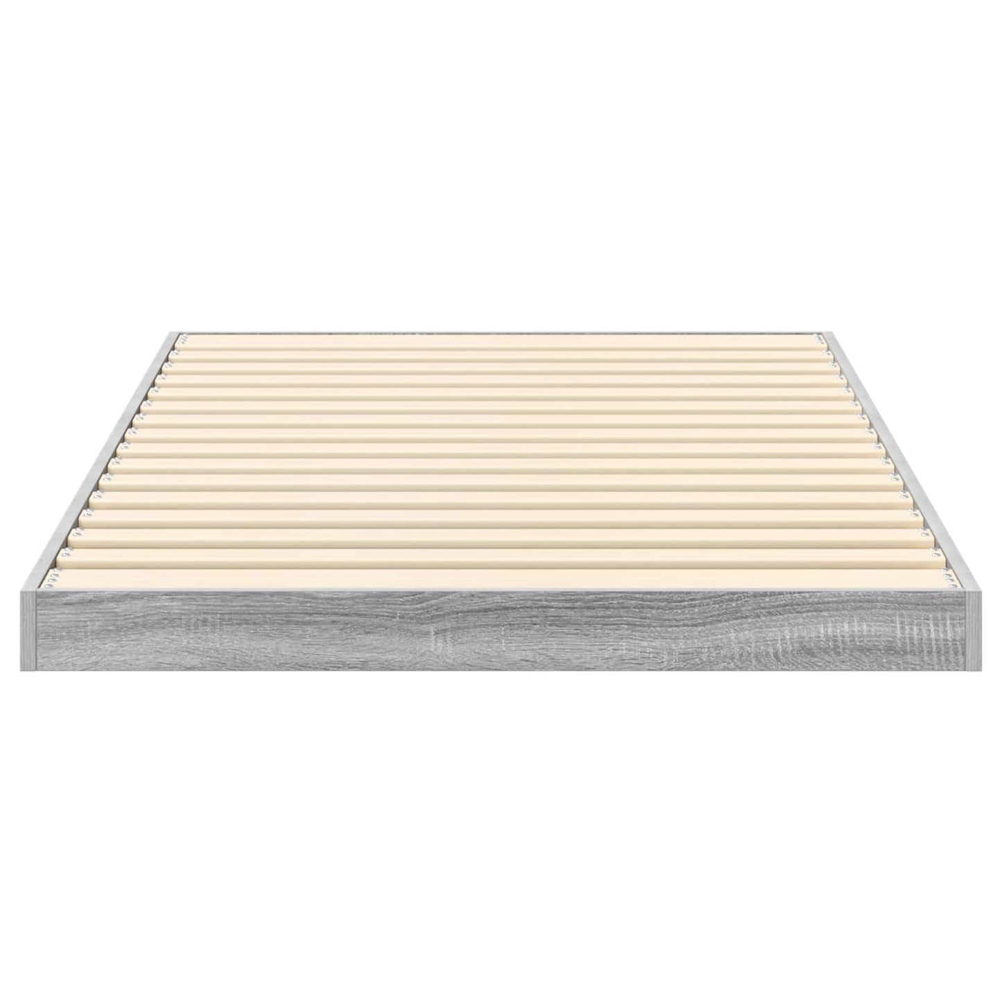 vidaXL Floor Bed Frame Grey Sonoma 80 x 200 cm Engineered Wood 6
