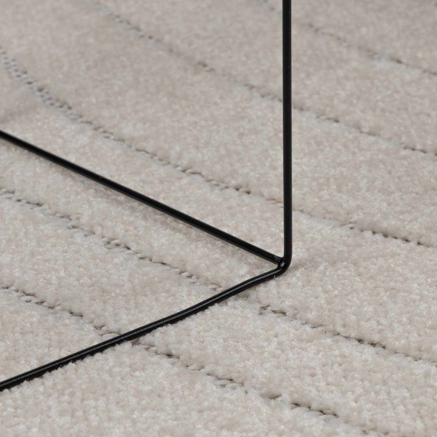 vidaXL Indoor and Outdoor Rug PALMERAS Cream Ø 160 CM Polyester 6