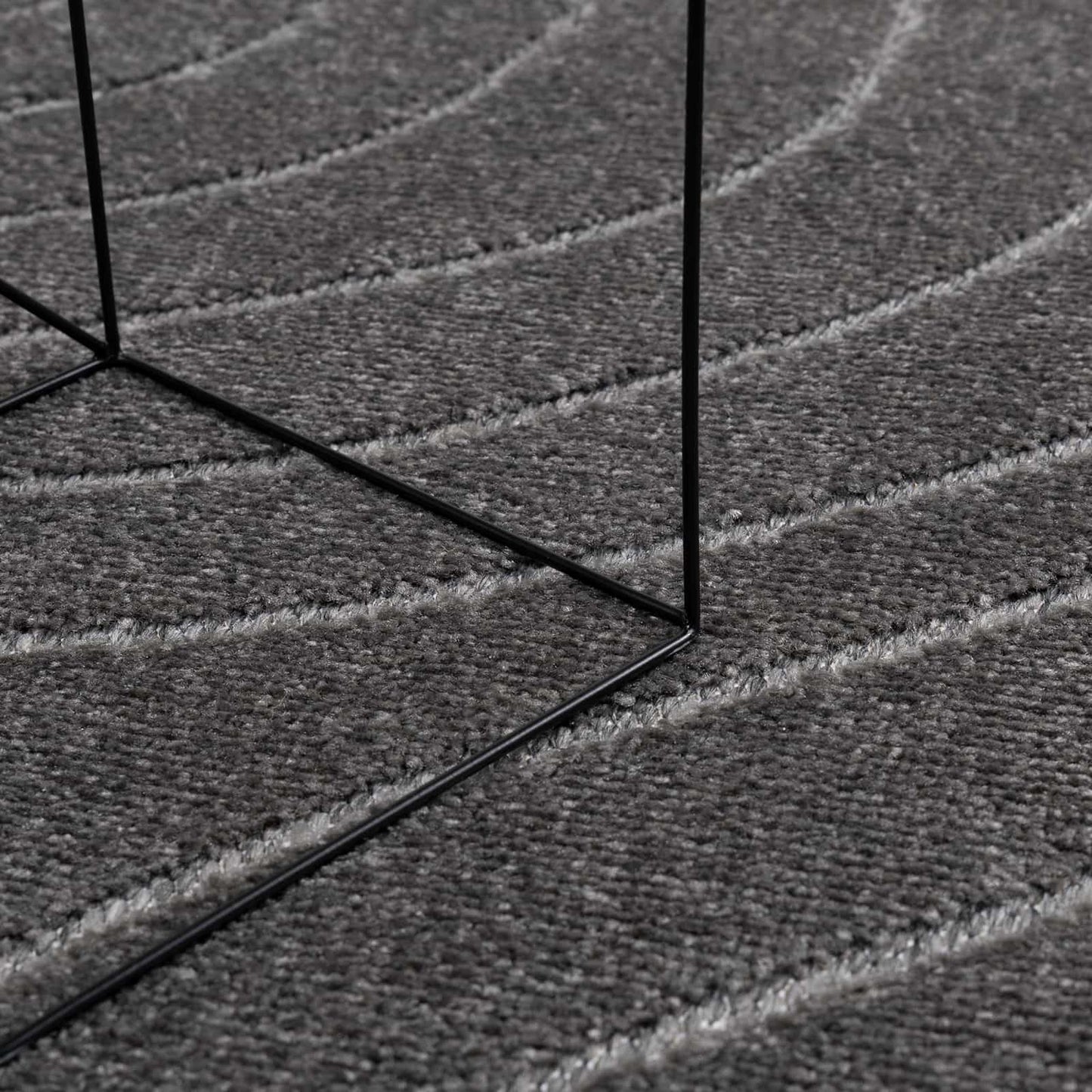 vidaXL Indoor and Outdoor Rug PALMERAS Anthracite Ø 160 CM Polyester 6