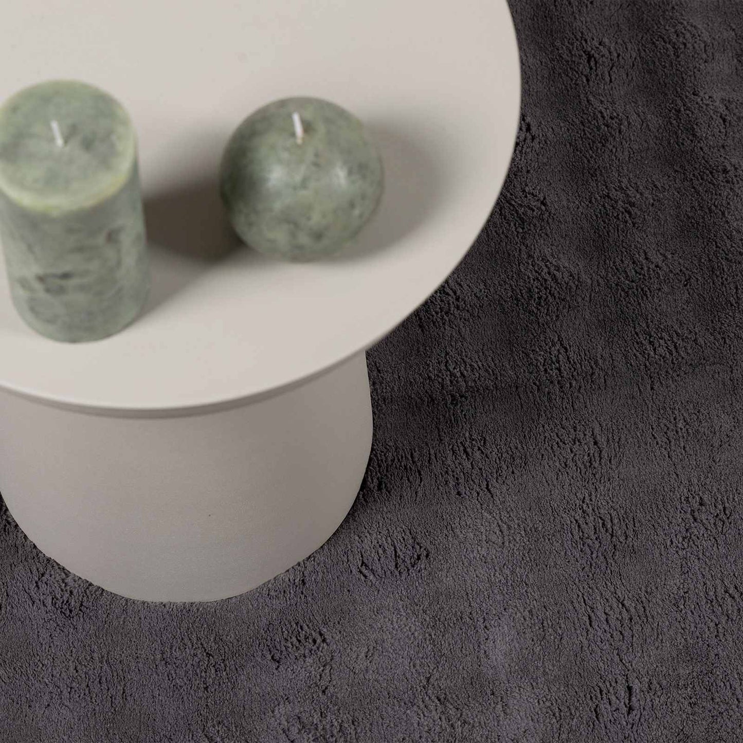 vidaXL Area Rugs Round SIROLO Anthracite Ø 160 CM Polyester 6