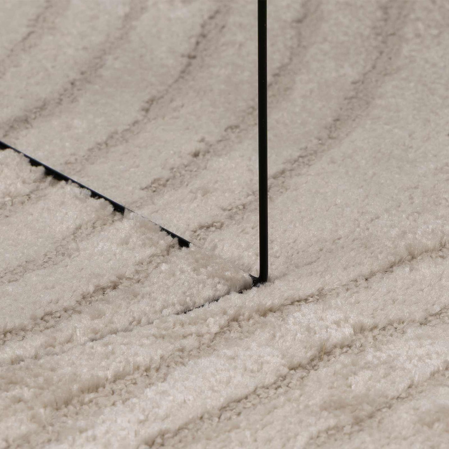 vidaXL Indoor Rug GALATI Beige Ø 160 CM Polyester 6