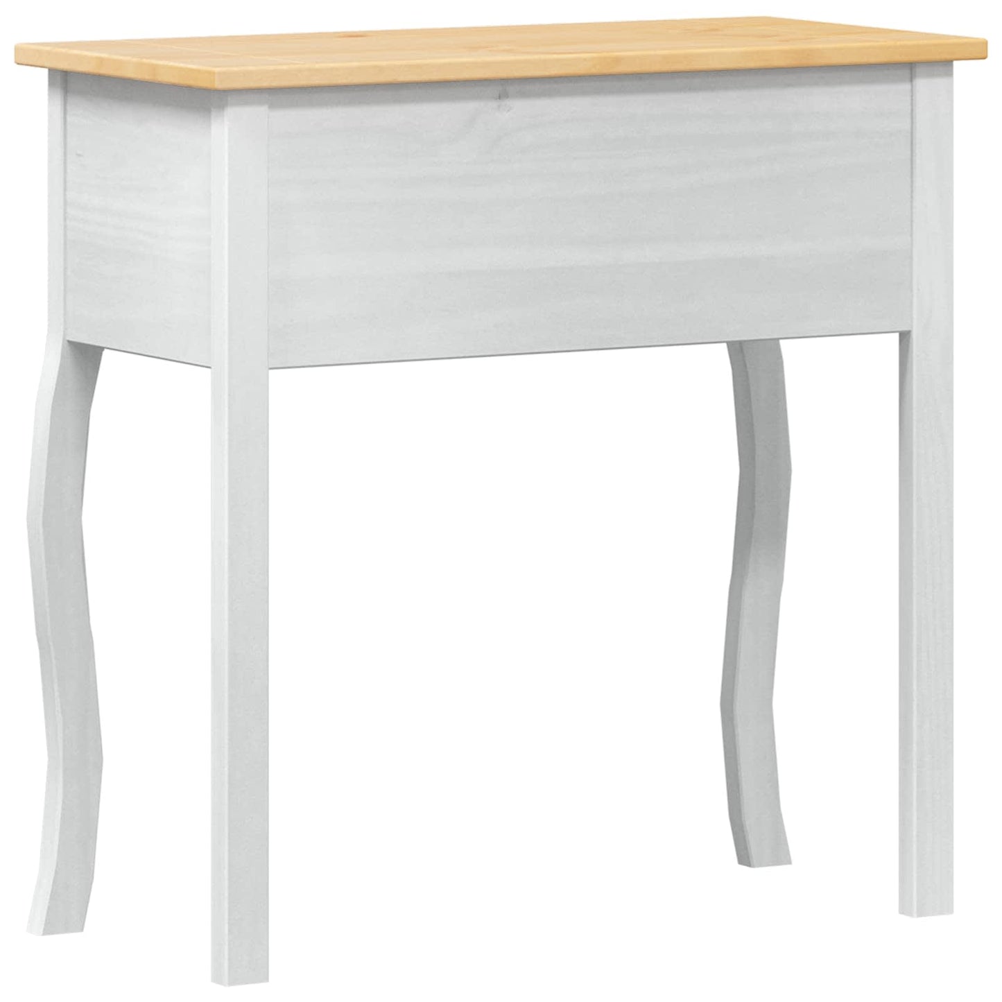 Console table 73 x 35 x 73 cm Solid Pine Wood White