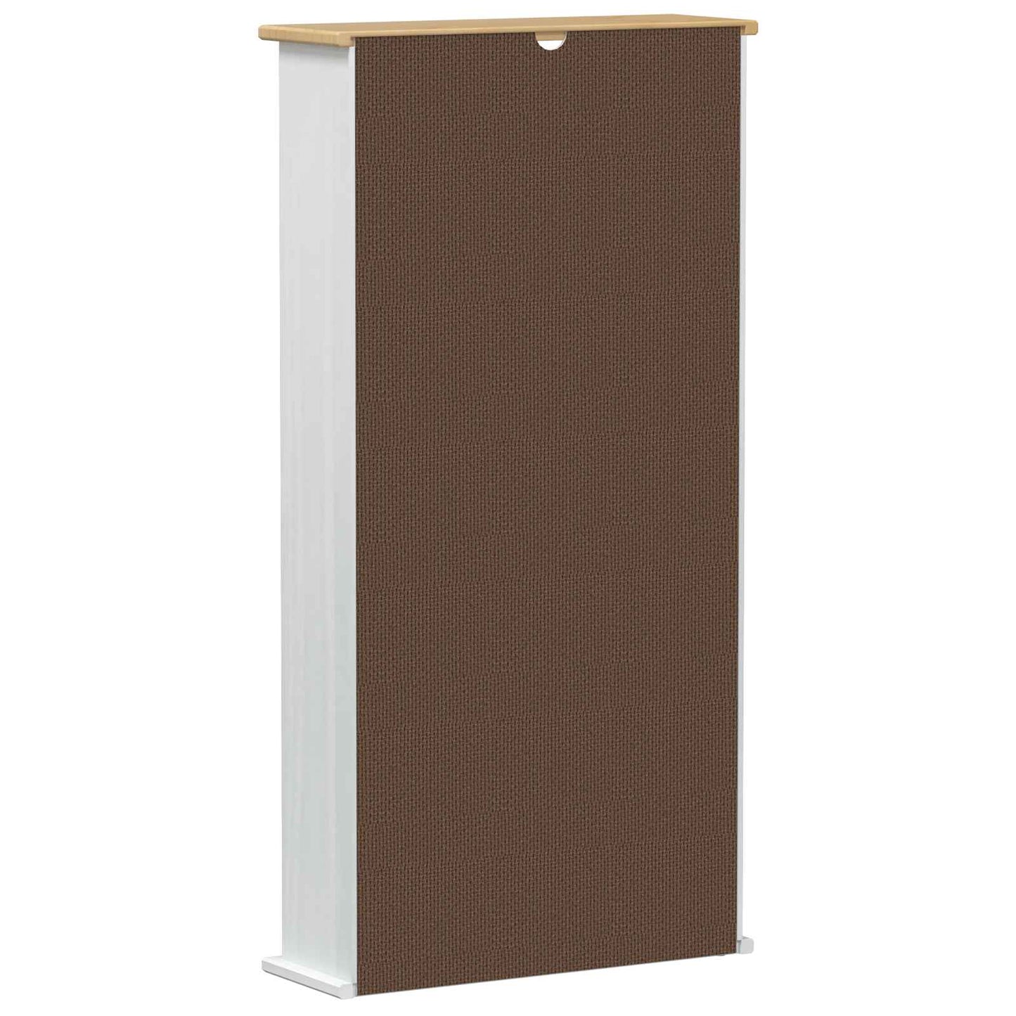 vidaXL CD cabinet White 52 x 17.5 x 103 cm Solid Pine Wood 6