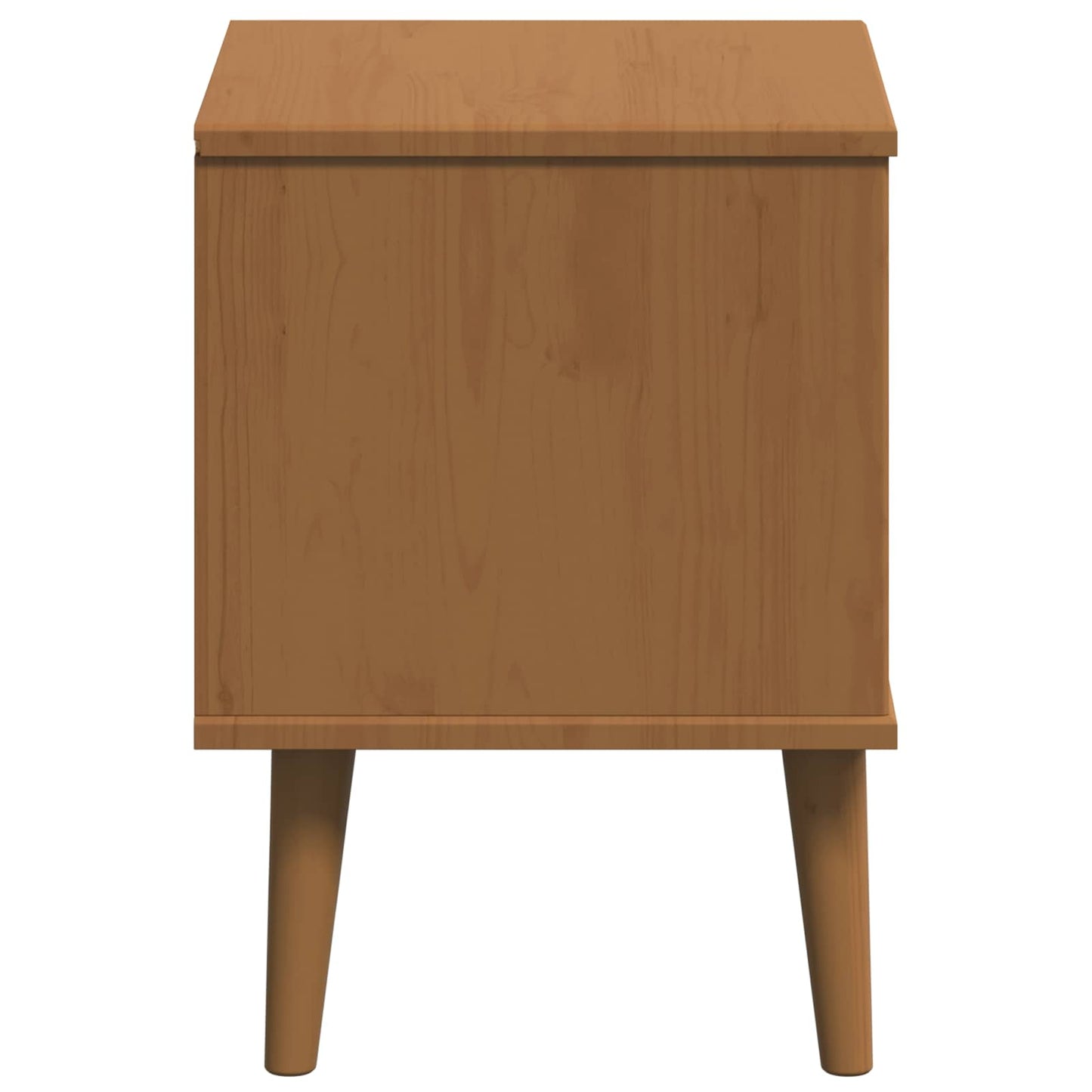 vidaXL Bedside Cabinet MOLDE Caramel 40 x 35 x 48 cm Solid Pine Wood 6