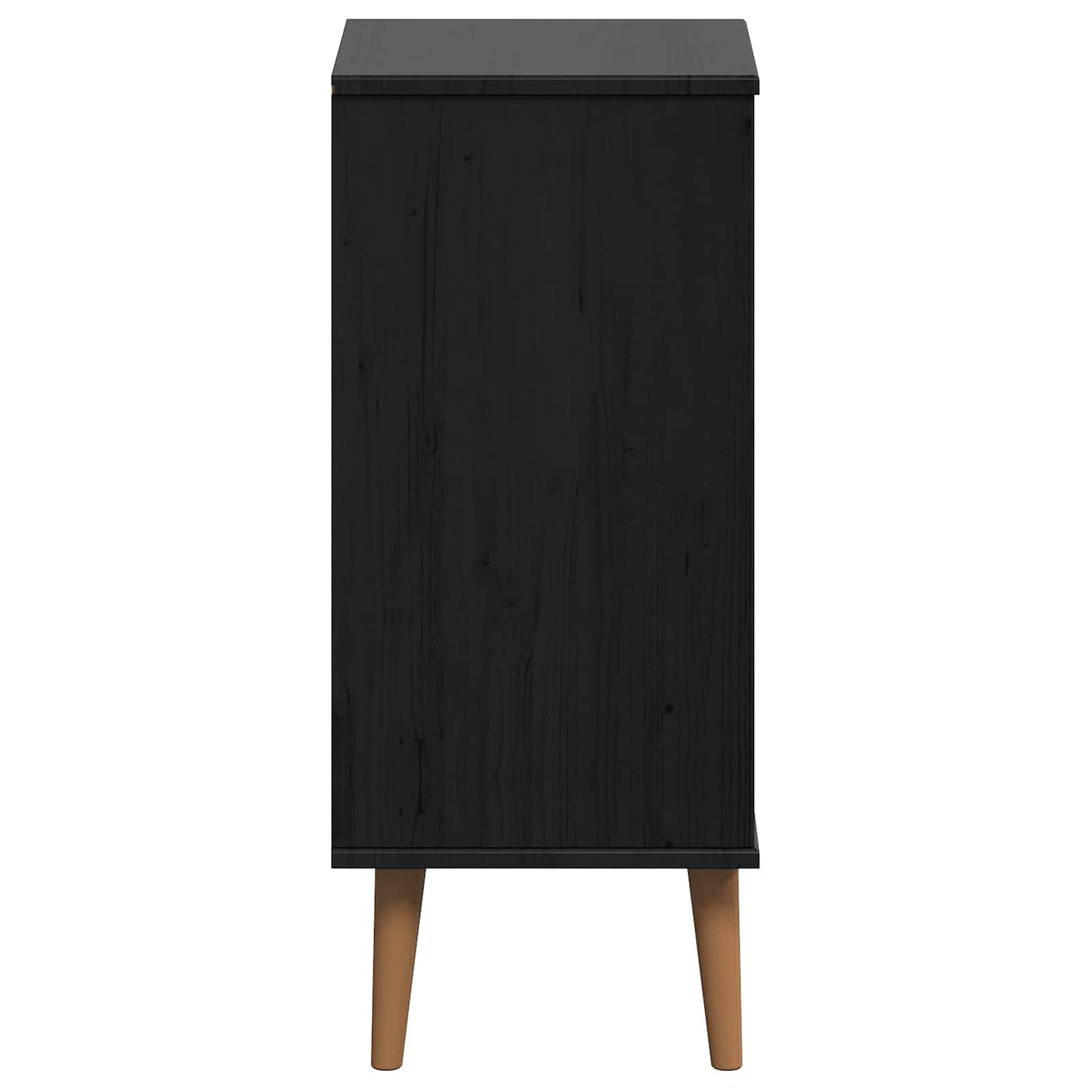 vidaXL Chest of Drawers MOLDE Black 40 x 35 x 82 cm Solid Pine Wood 6