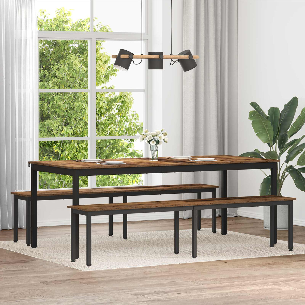 vidaXL Bench Engineered Wood 200 x 35 x 45 cm