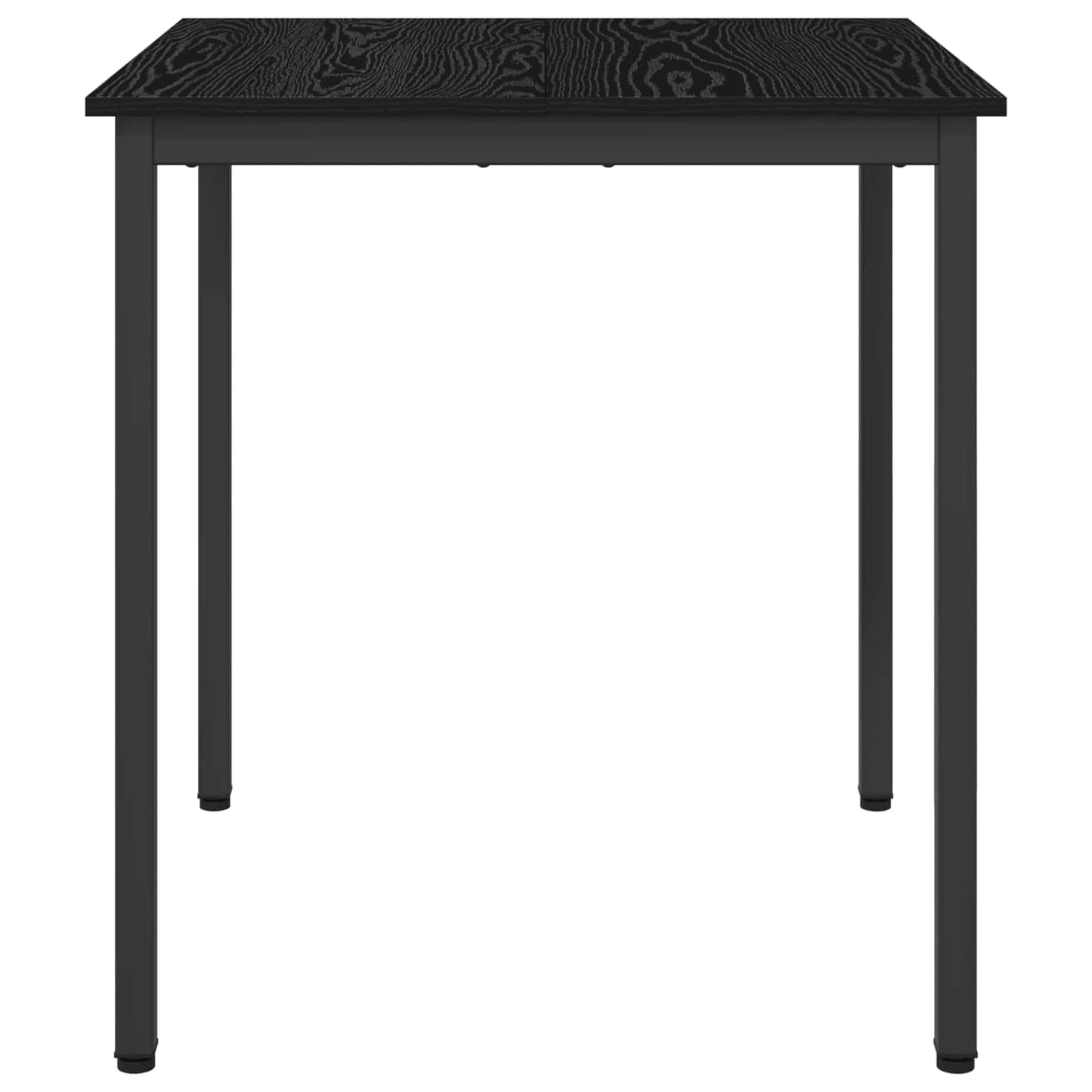 vidaXL Dining Tables 70 x 70 x 75 cm Engineered Wood Black Oak Square 6