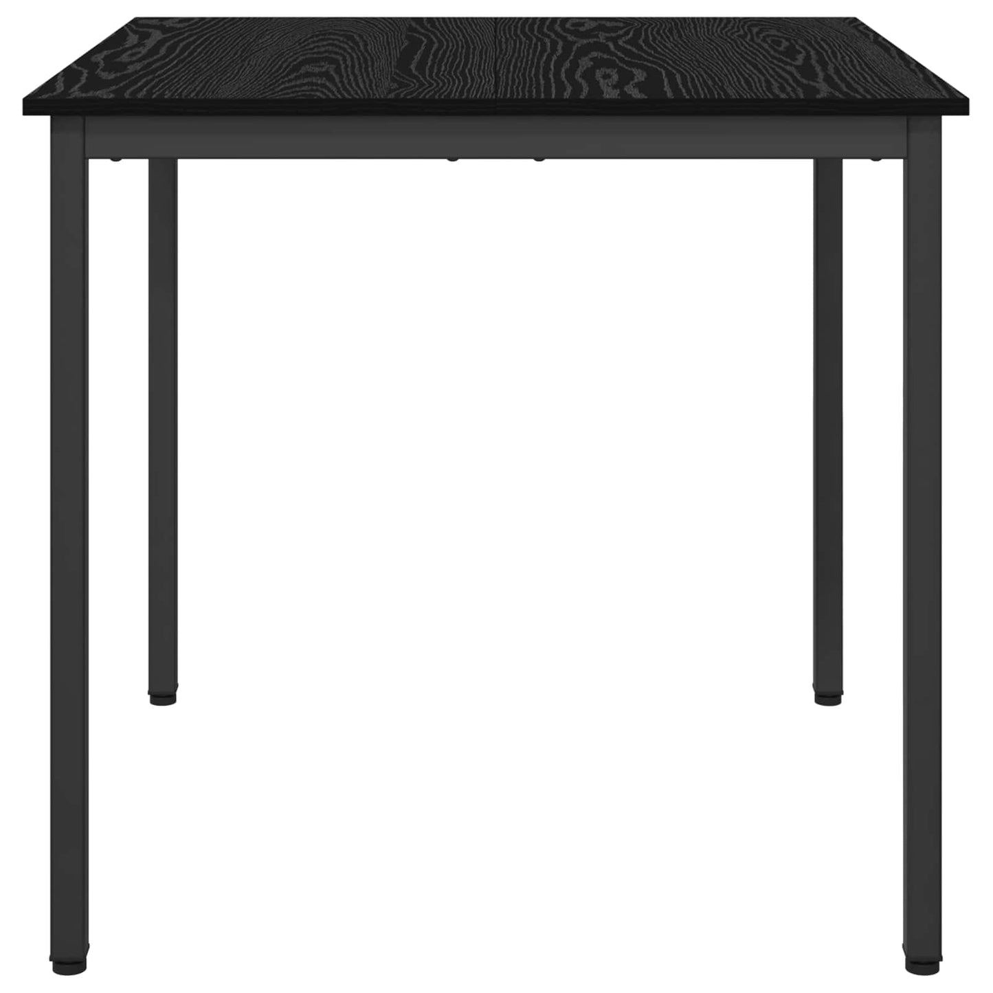 vidaXL Dining Tables 80 x 80 x 75 cm Engineered Wood Black Oak Square 6
