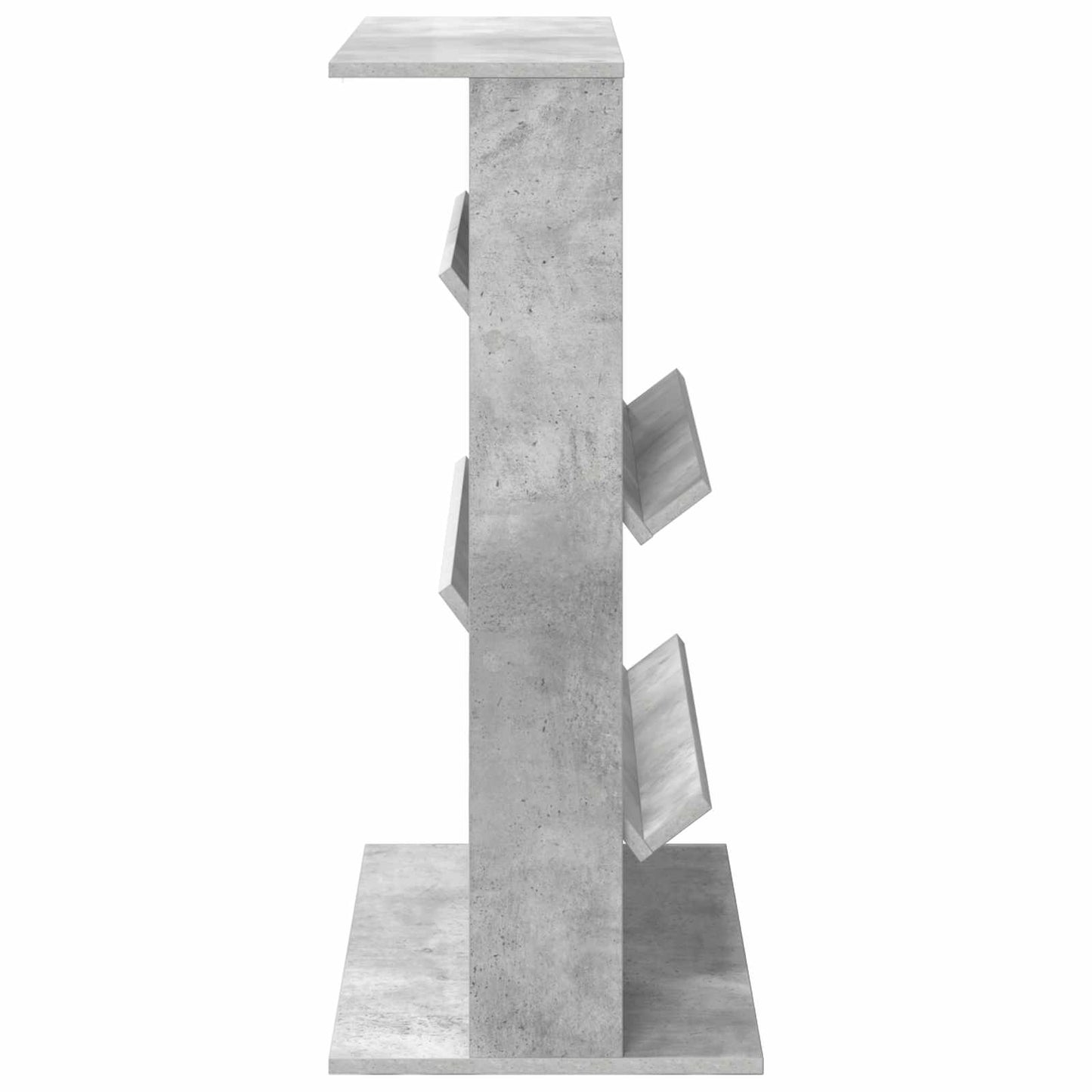 vidaXL Magazine Rack Concrete Grey 70 x 41 x 96 cm Engineered Wood 6