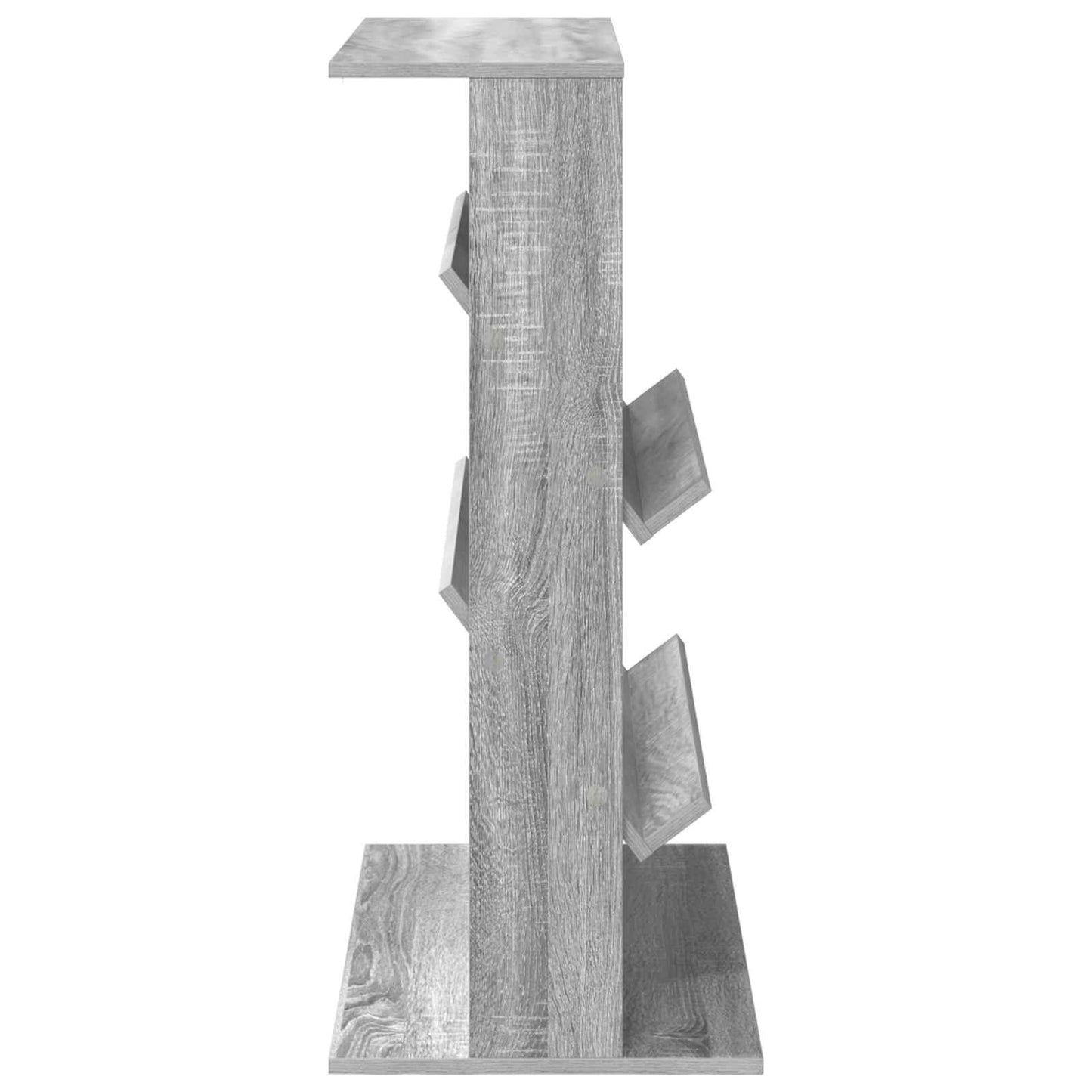 vidaXL Magazine Rack Grey Sonoma 70 x 41 x 96 cm Engineered Wood 6