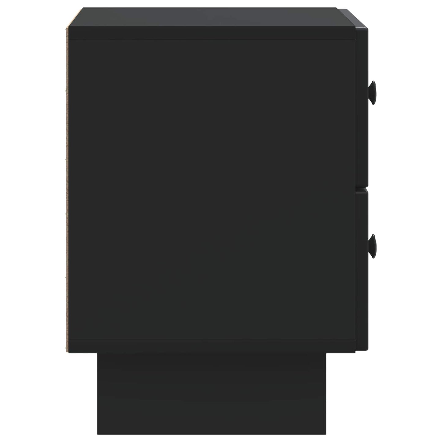 vidaXL Bedside Cabinet Black 43 x 34.5 x 47.5 cm Engineered Wood 6