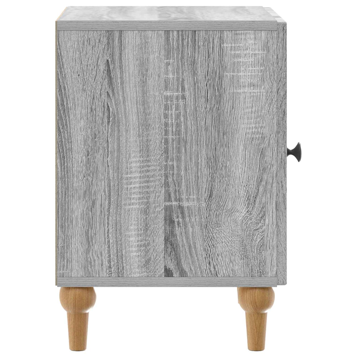 vidaXL Bedside Cabinet Grey Sonoma 43 x 34.5 x 50 cm Engineered Wood 6