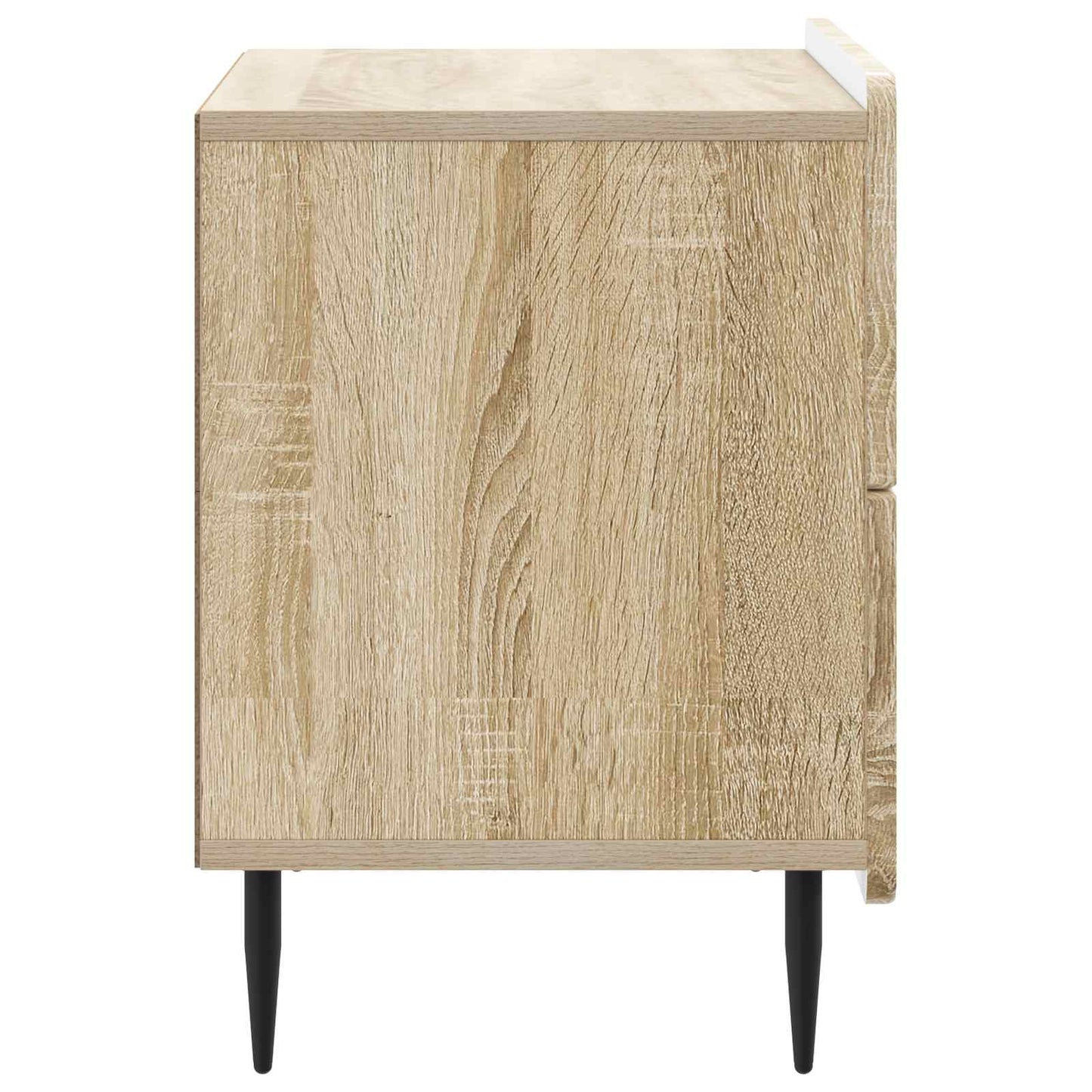 vidaXL Bedside Cabinet Sonoma Oak 62 x 34.5 x 49.5 cm Engineered Wood 6