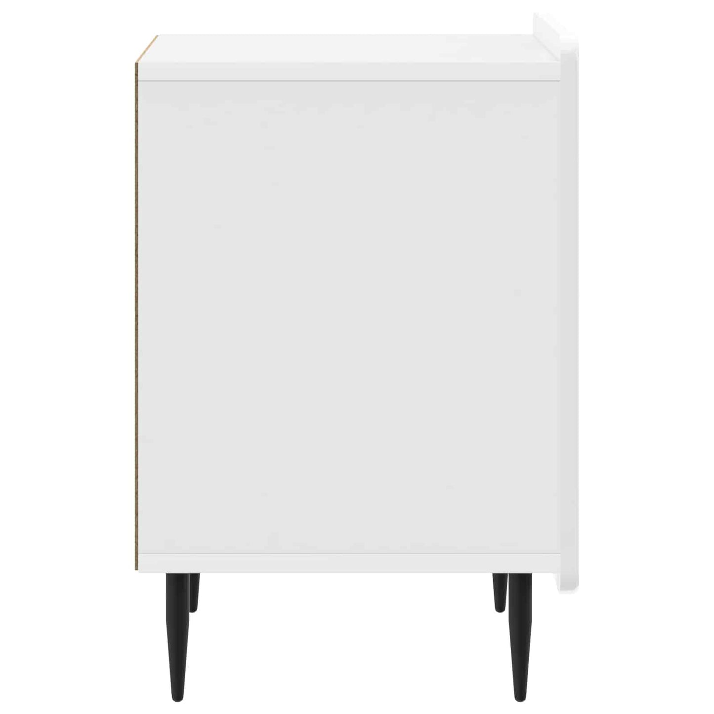 vidaXL Bedside Cabinet High Gloss White 43 x 34.5 x 52 cm 6