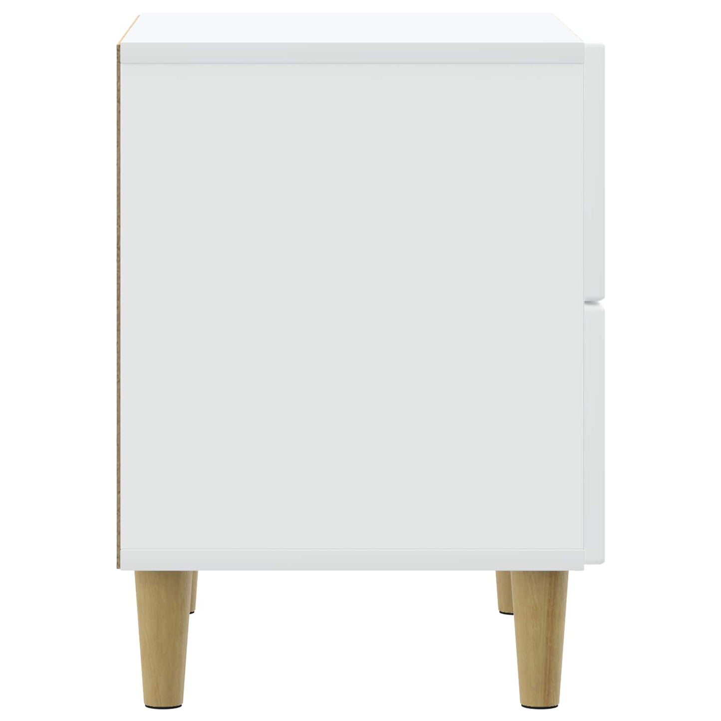 vidaXL Bedside Cabinet White 43 x 34.5 x 48 cm Engineered Wood 6
