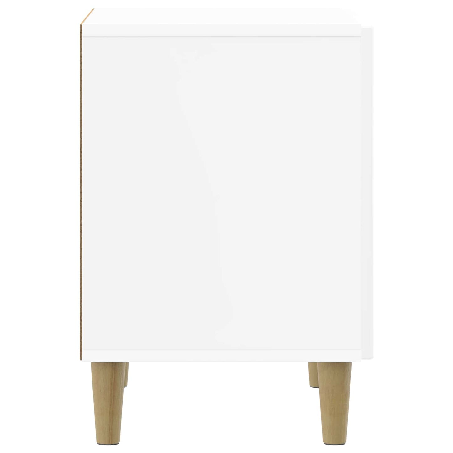 vidaXL Bedside Cabinet High Gloss White 43 x 34.5 x 50 cm 6