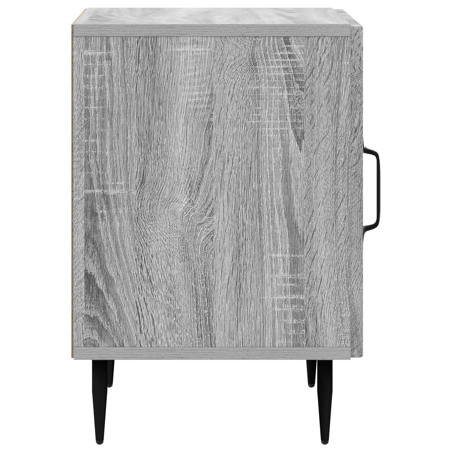 vidaXL Bedside Cabinet Grey Sonoma 43 x 34.5 x 50 cm Engineered Wood 6