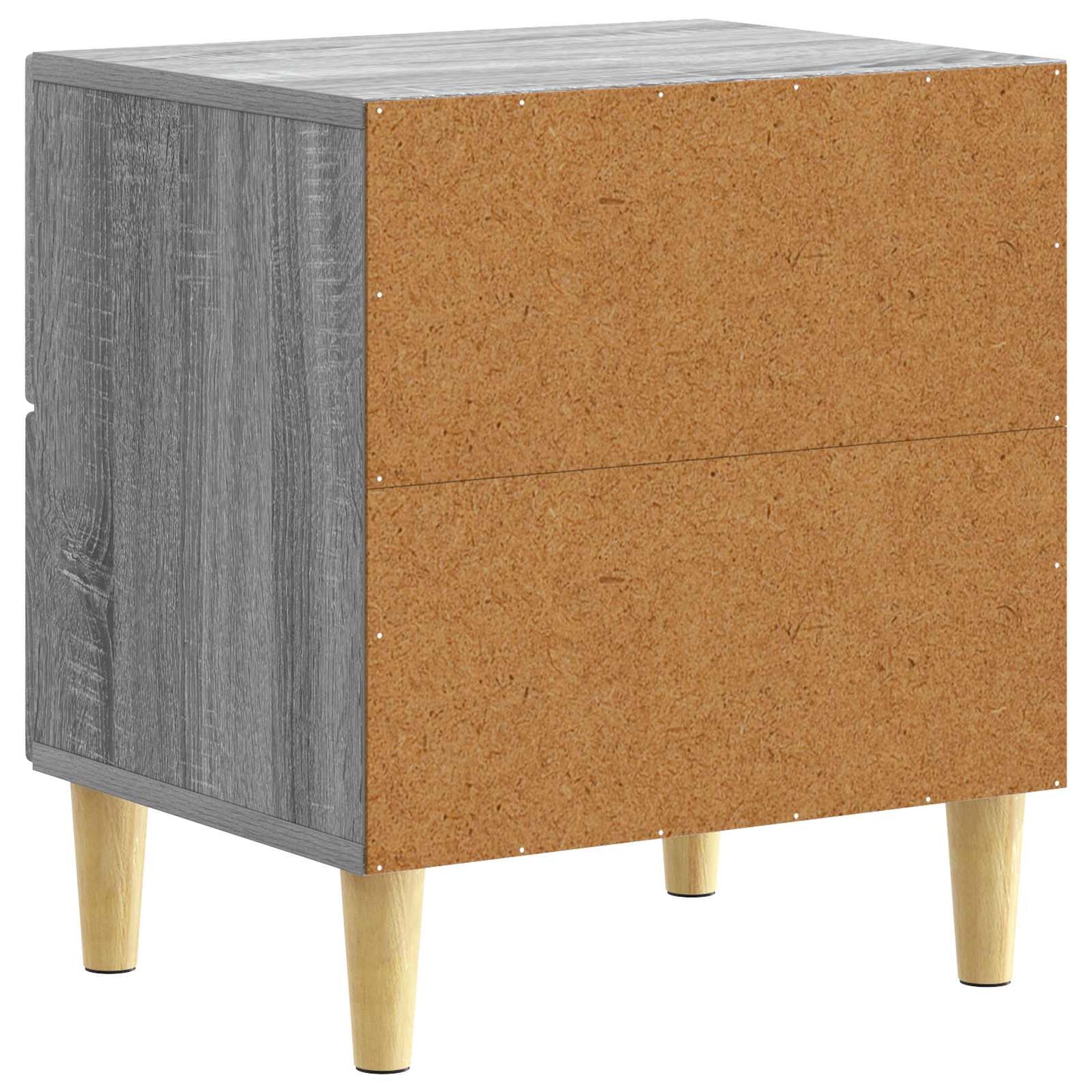 vidaXL Bedside Table Grey Sonoma 43 x 34.5 x 48 cm Engineered Wood 6